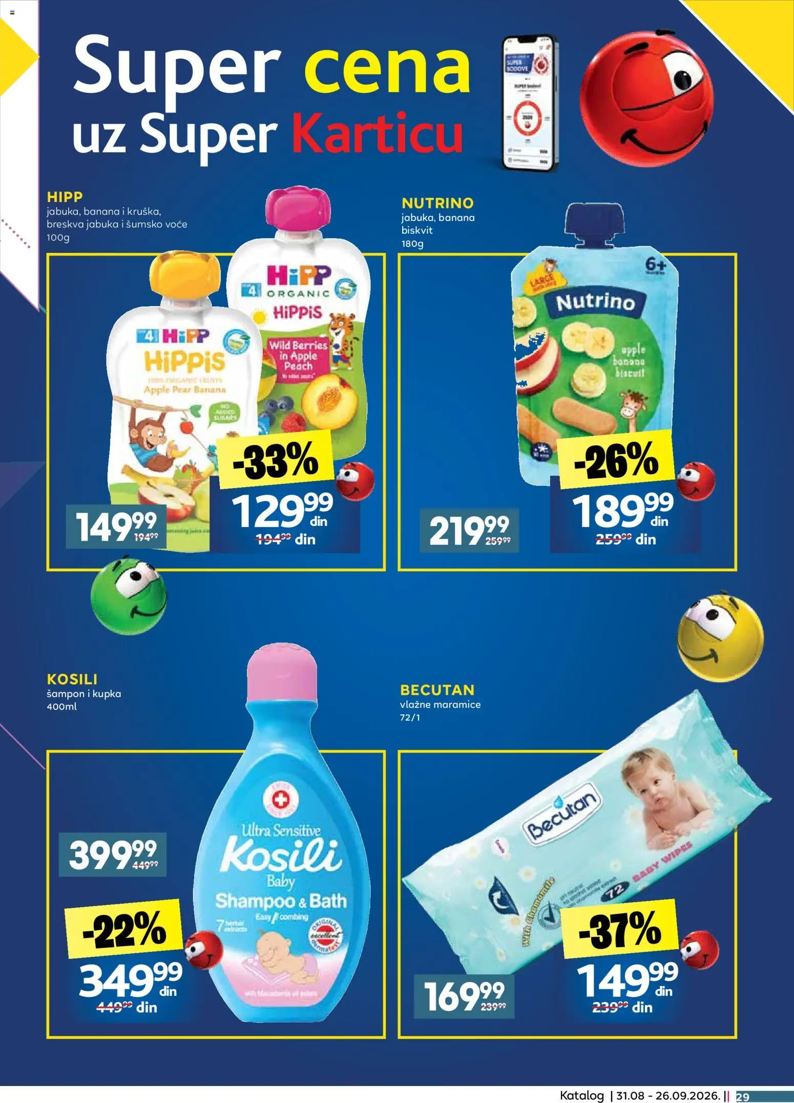 Idea katalog - važi od 31.08.2026 | Strana: 29 | Proizvode: Banana, Voće, Maramice, Breskva