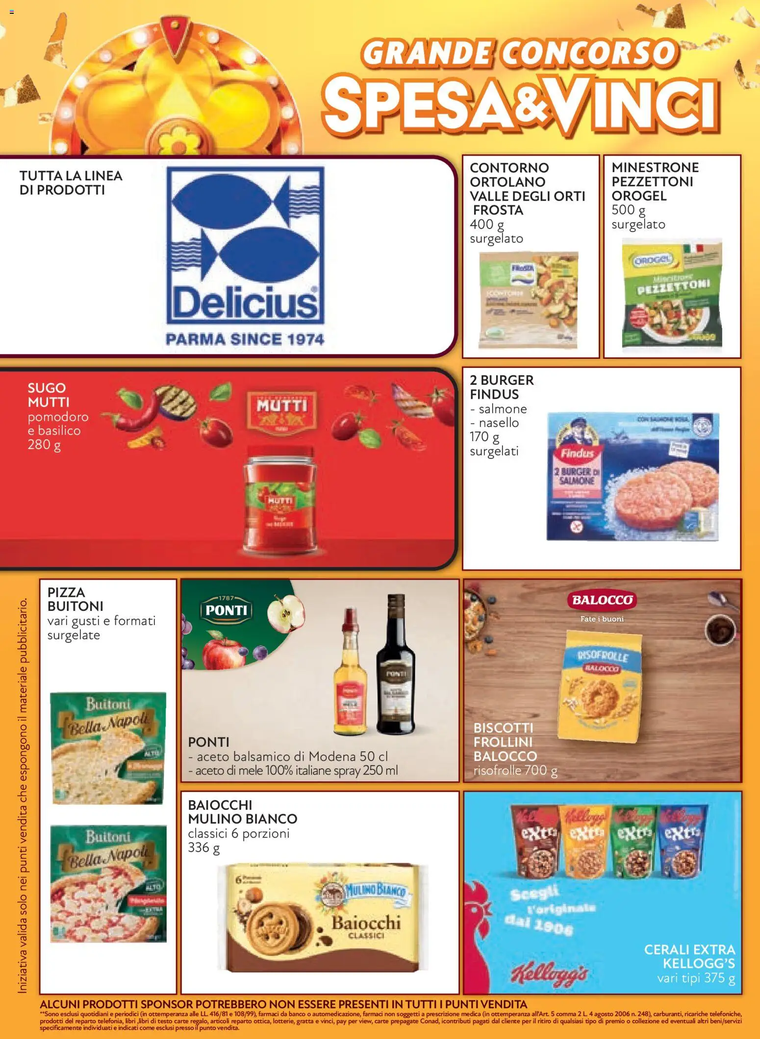 Volantino Conad del 21/10/2026 | Pagina: 8 | Prodotti: Minestrone, Libri, Salmone, Basilico