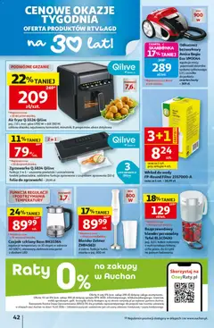 Pogląd oferty "Auchan gazetka - 30 Lat Hipermarket" - ważna od 25.06.2026 | Strona: 42 | Produkty: Karta, Szczotka, Blender, Torebki