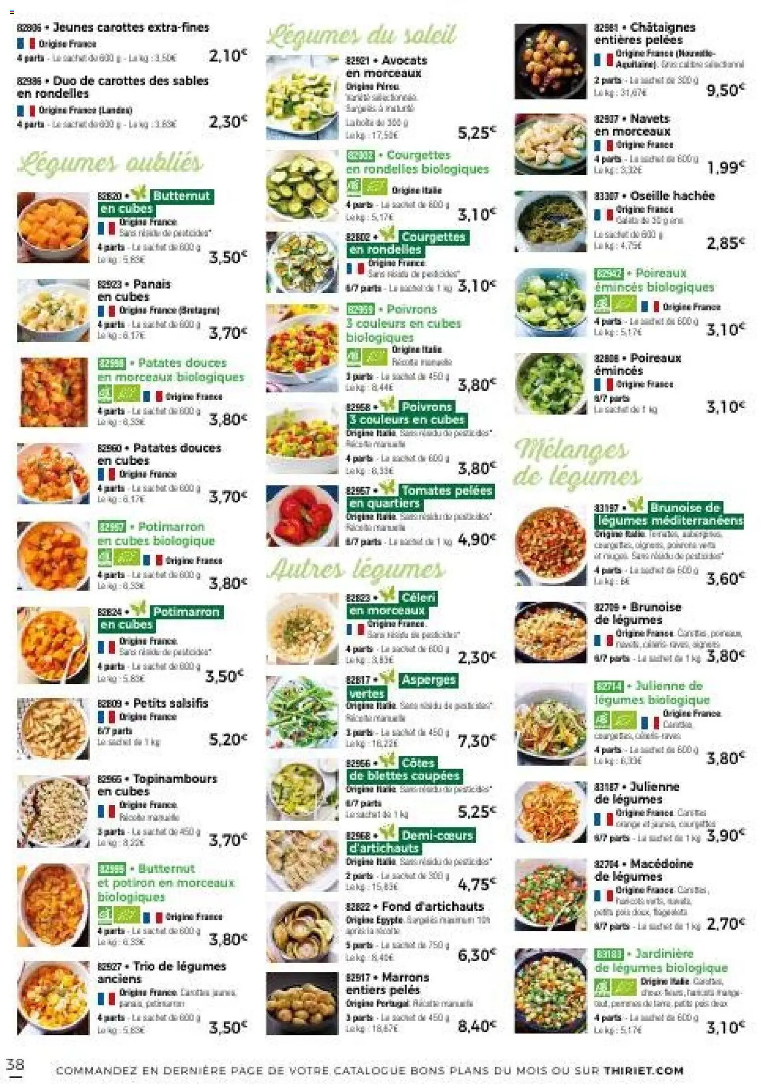{H1} | Page: 38 | Produits: Poivrons, Salsifis, Poireaux, Butternut