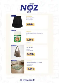 NOZ - Prévisualisation de NOZ catalogue valide à partir de 17/07/2026 | Page: 4 | Produits: Sac, Fruits, Tapis, Jupe