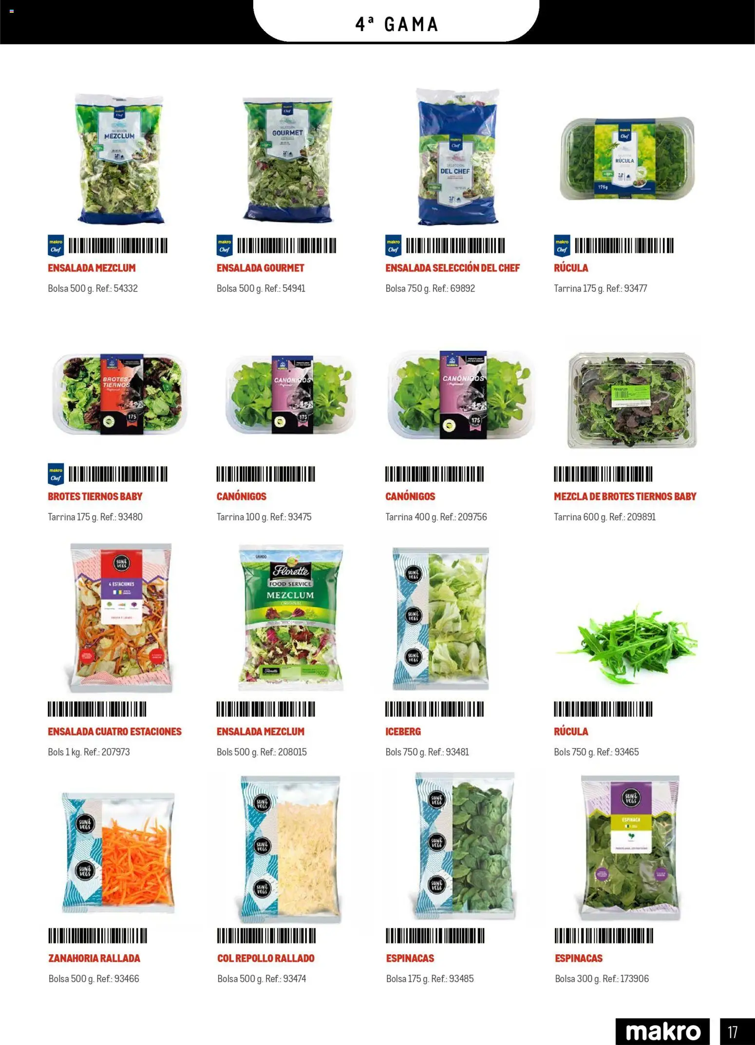 Makro - Especial Frutas y Verduras Canarias │ válido desde el 05.01.2026 | Página: 17 | Productos: Πορσελάνη, Zanahoria, Ensalada, Bolsa