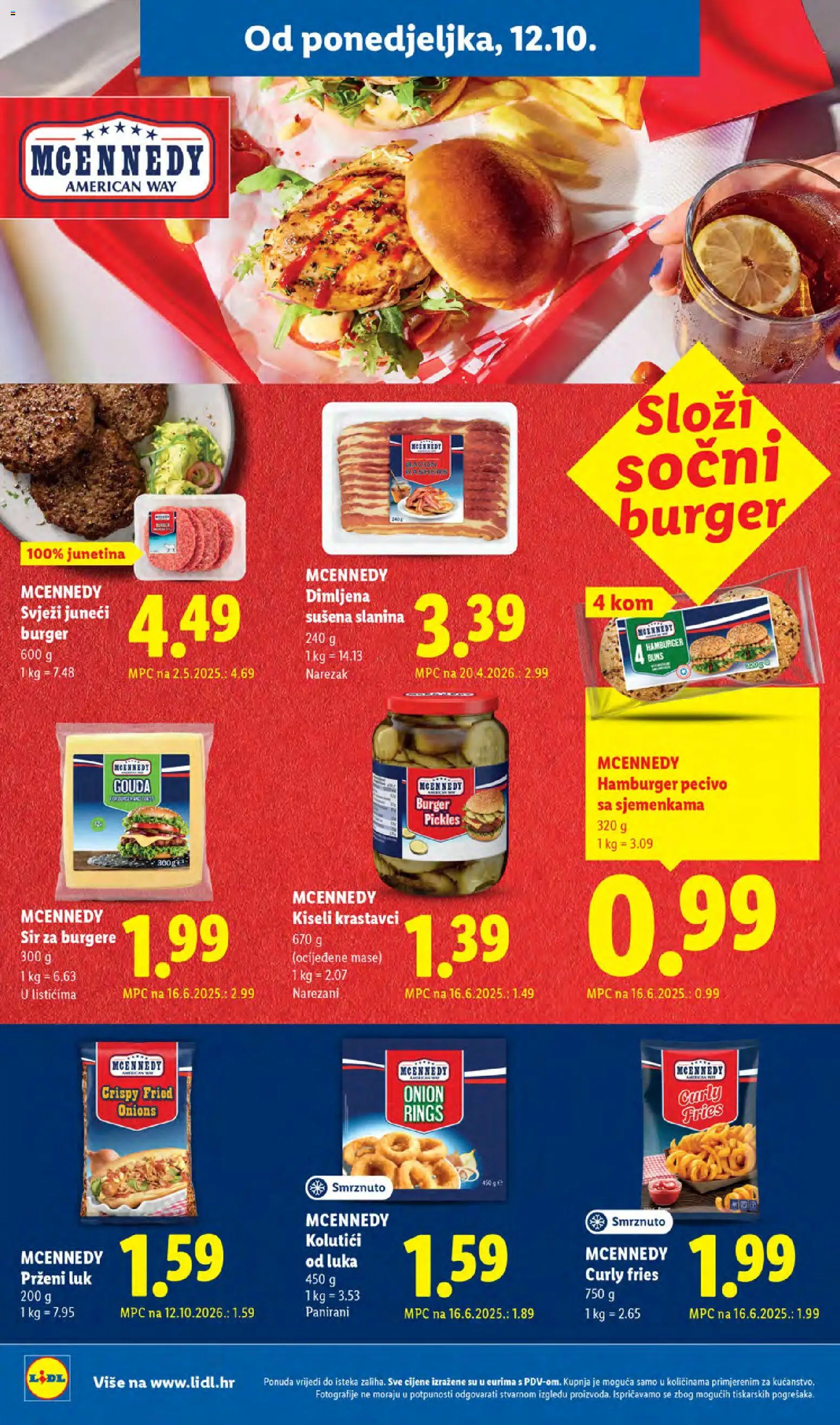 Lidl katalog | vrijedi od 12.10.2026 | Stranica: 14 | Proizvodi: Krastavci, Luk, Kiseli krastavci, Gouda
