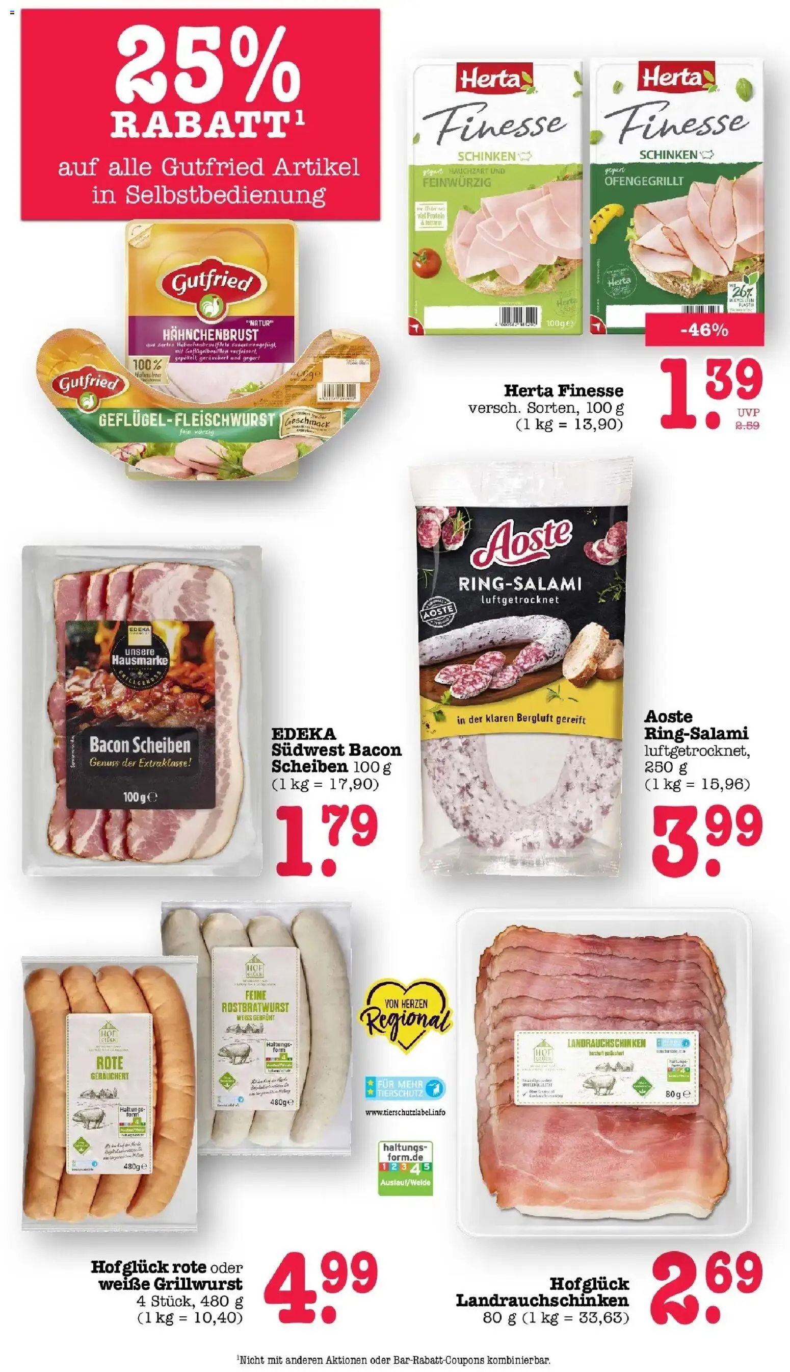 Edeka Prospekt Mainz-Weisenau (ab 31.08.2026) » Angebote Online | Seite: 33 | Produkte: Schinken, Herta finesse, Hahnchenbrust