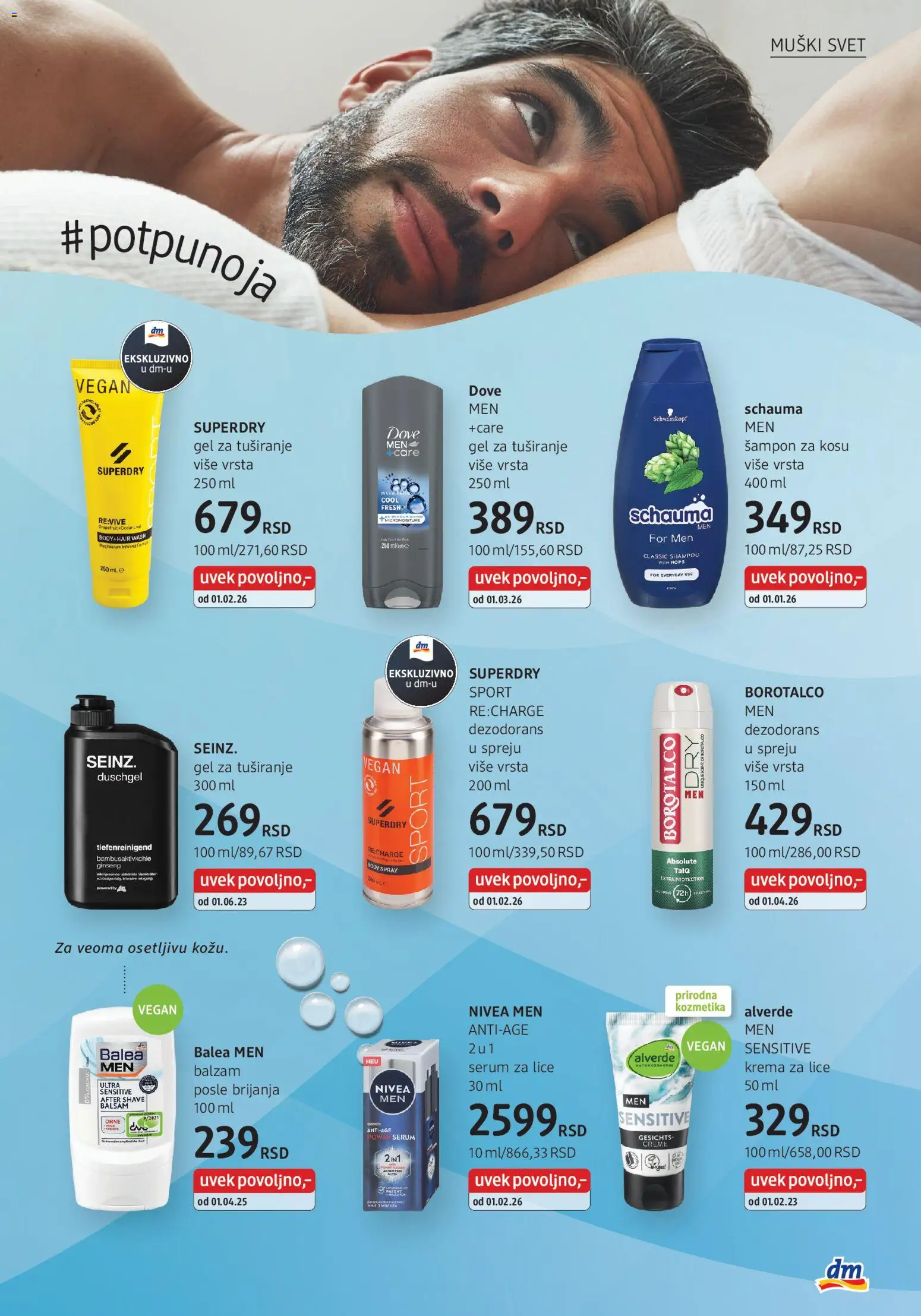 DM Drogerie katalog - važi od 01.04.2026 | Strana: 21 | Proizvode: Krema, Gel za tuširanje, Dove, Borotalco