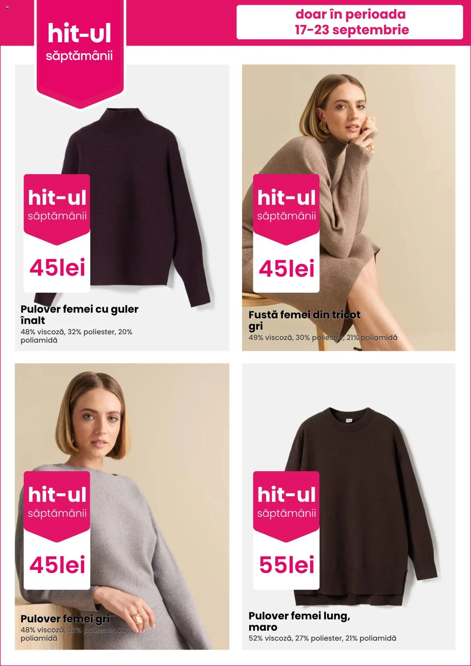 Noul catalog Pepco – valabil de la 17.09.2026 | Pagină: 2 | Produse: Pulover