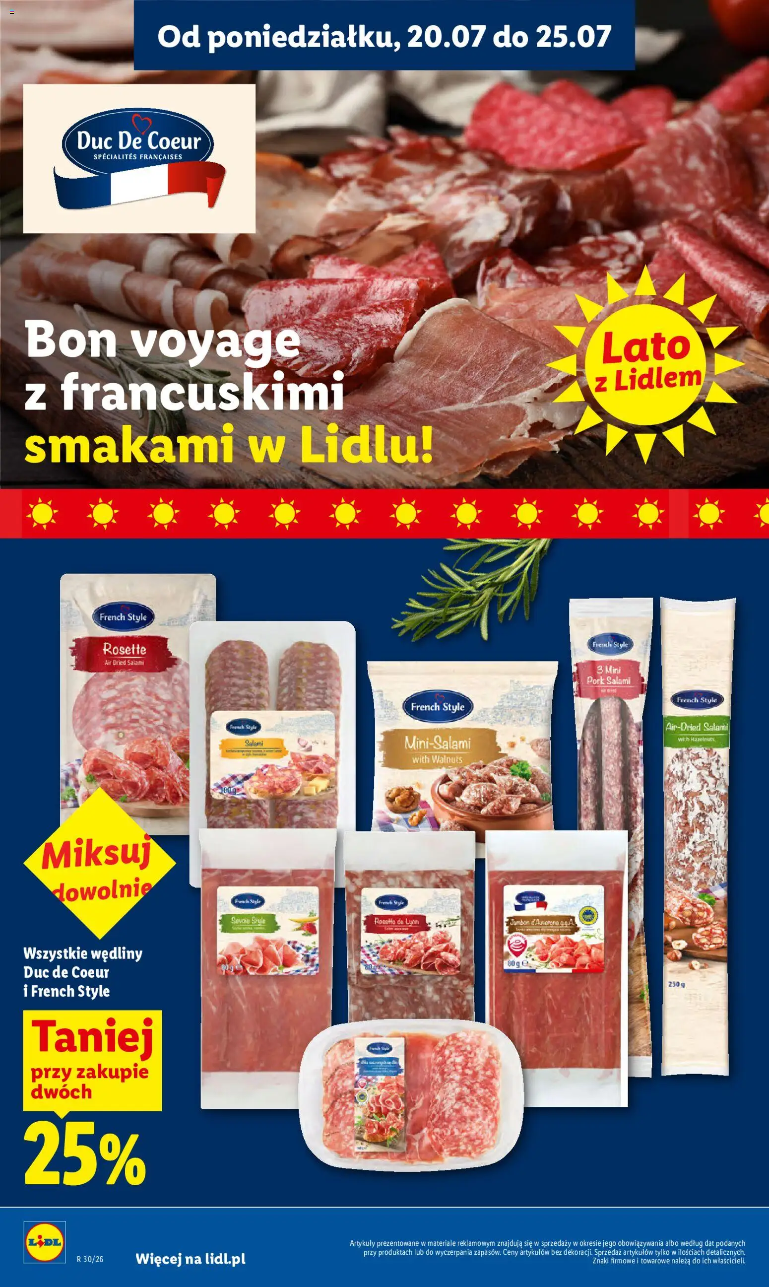 Lidl gazetka od 20.07.2026 | Strona: 54 | Produkty: Salami, Wędliny