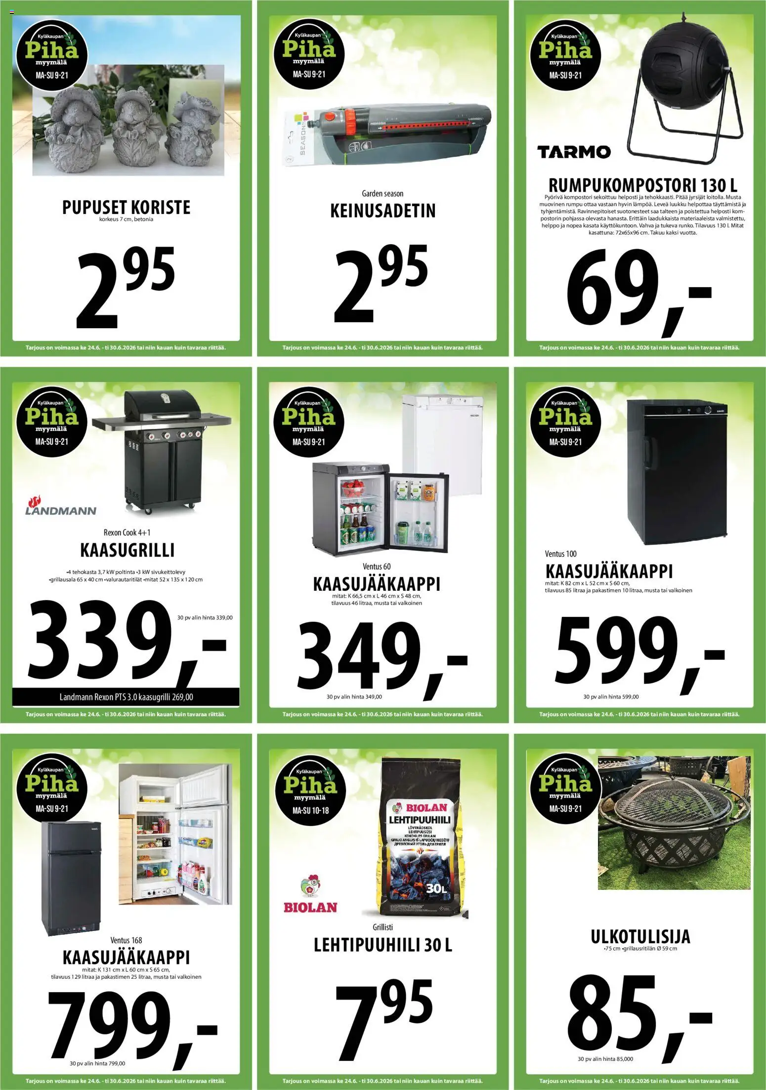 Tuuri tarjoukset – voimassa 24/06/2026 alkaen | Sivu: 33 | Tuotteet: Kaasugrilli