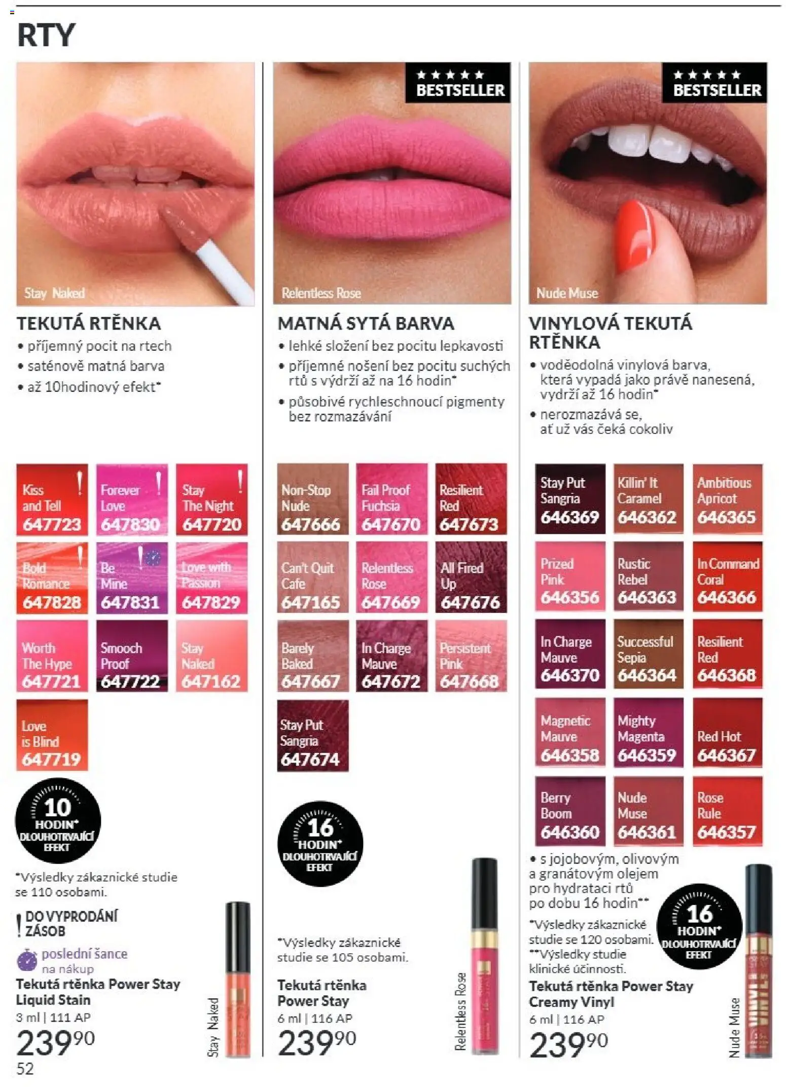 Avon Katalog 08/2026 od 01.08.2026 | Strana: 52 | Produkty: Sangria, Rtěnka