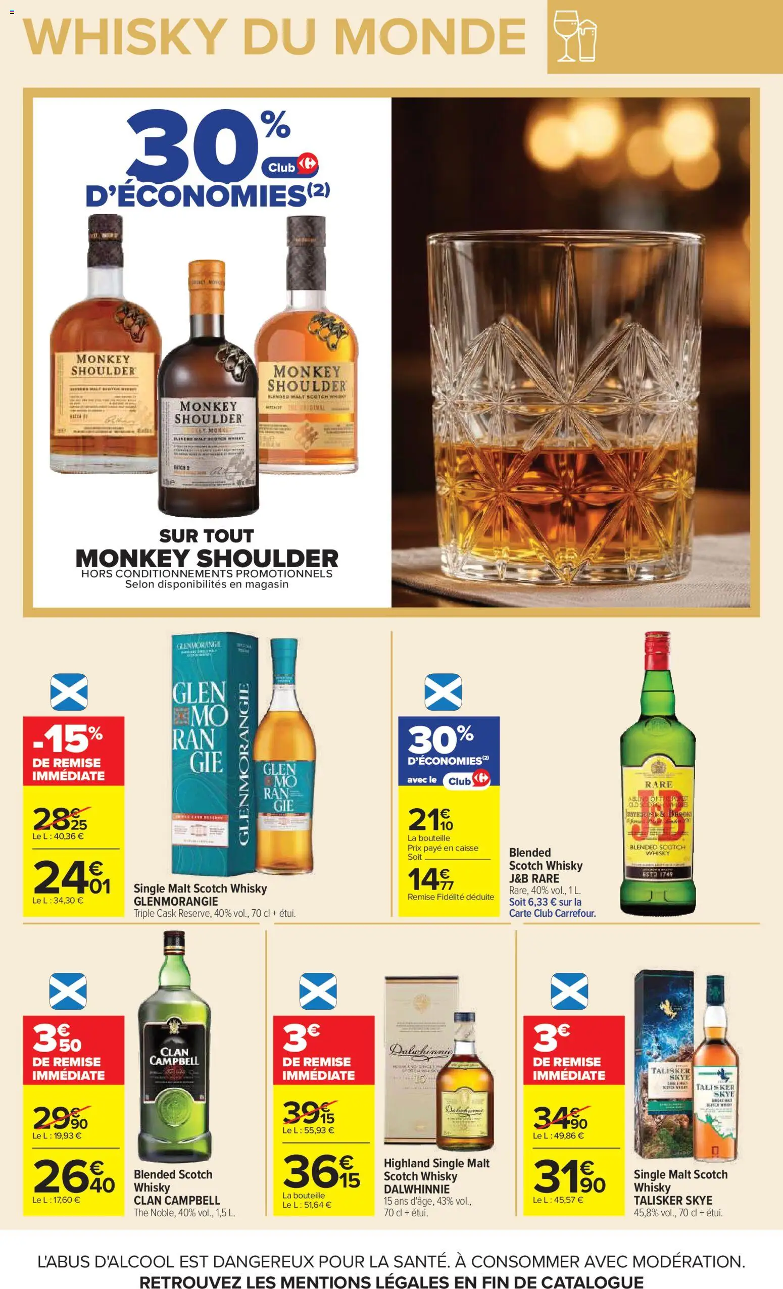 {H1} | Page: 9 | Produits: Clan Campbell, Monkey shoulder, Whisky clan Campbell, Bouteille