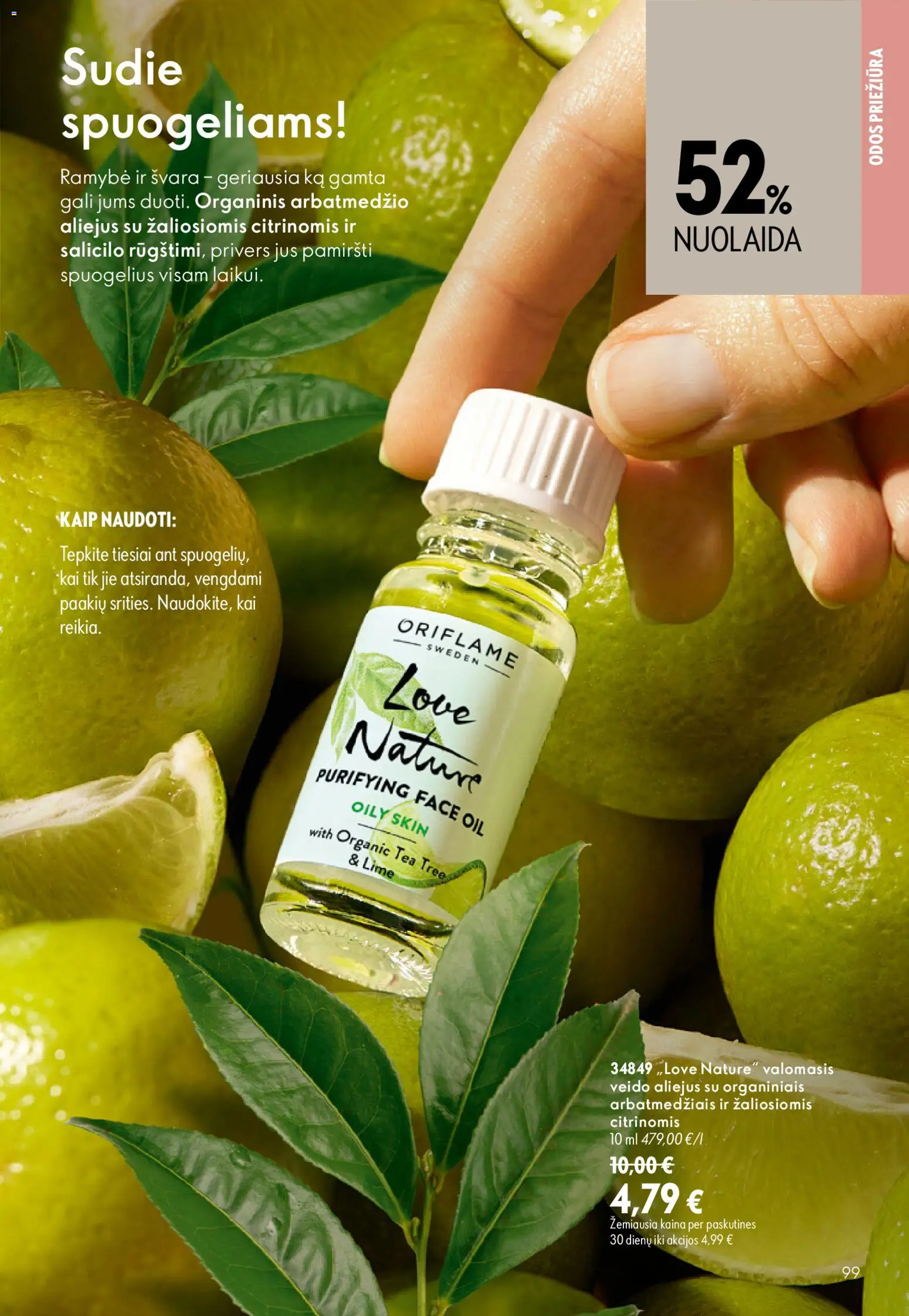 Oriflame akcijos nuo 2026.08.26 | Puslapis: 99 | Prekių: Aliejus
