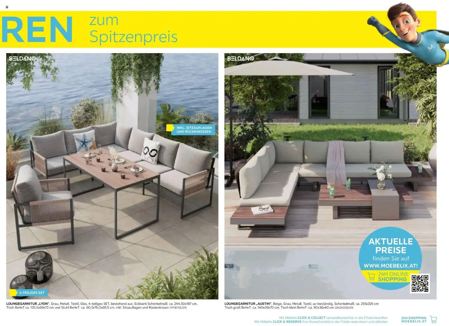 Möbelix Gartenmöbel Mistelbach, Zams, Zell Am See gültig ab 13.04.2026 | Seite: 5 | Produkte: Tisch, Stuhl