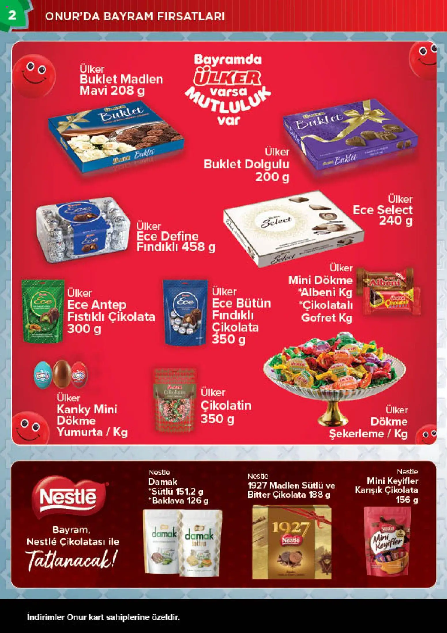 Onur Market Katalog - Bursa - 12.05.2026 tarihinden itibaren geçerlidir | Sayfa: 2