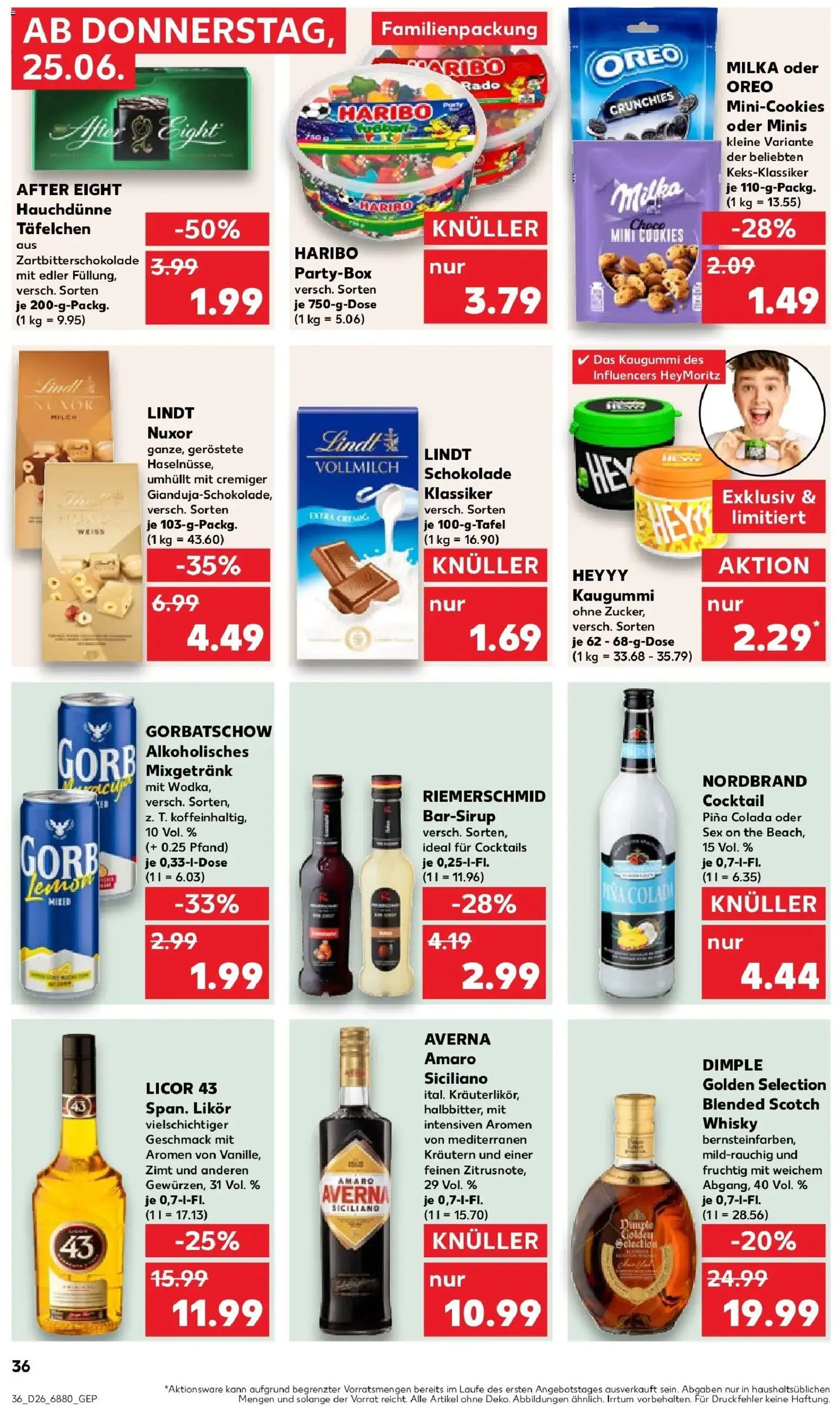 Kaufland Prospekt Neunkirchen – gültig ab 22.06.2026 | Seite: 45 | Produkte: Haribo, Likör, Milka, Lindt