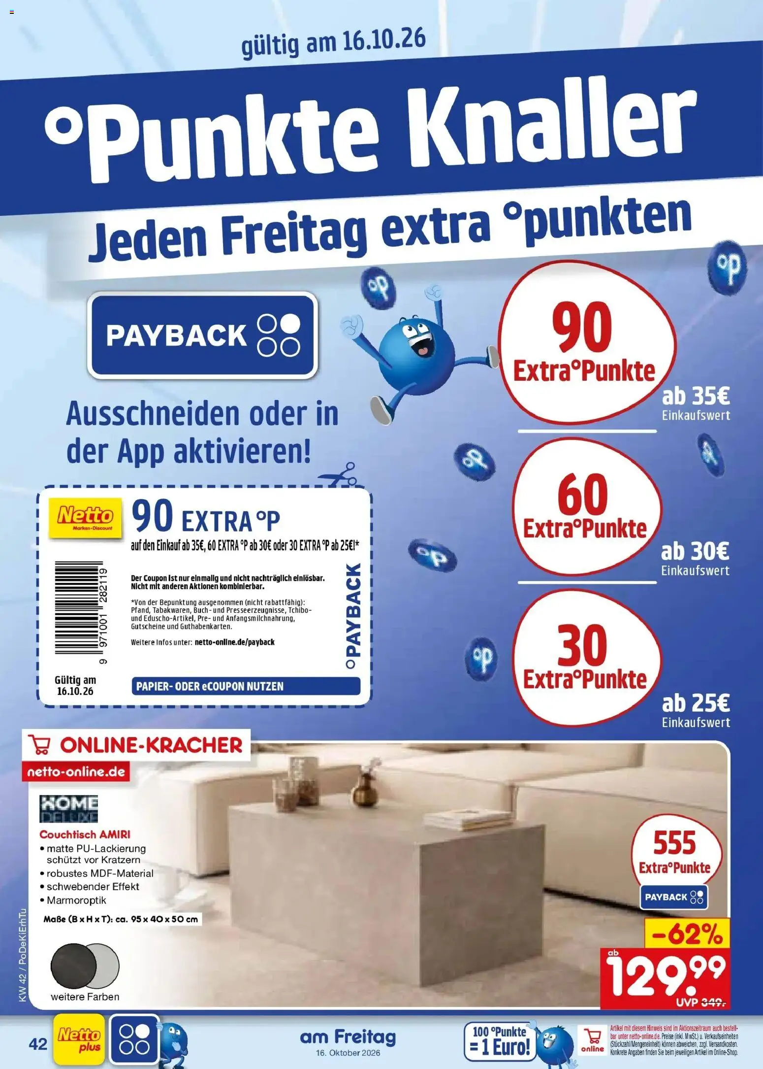 Netto Marken-Discount Prospekt Amberg (ab 12.10.2026) » Angebote | Seite: 58 | Produkte: Couchtisch