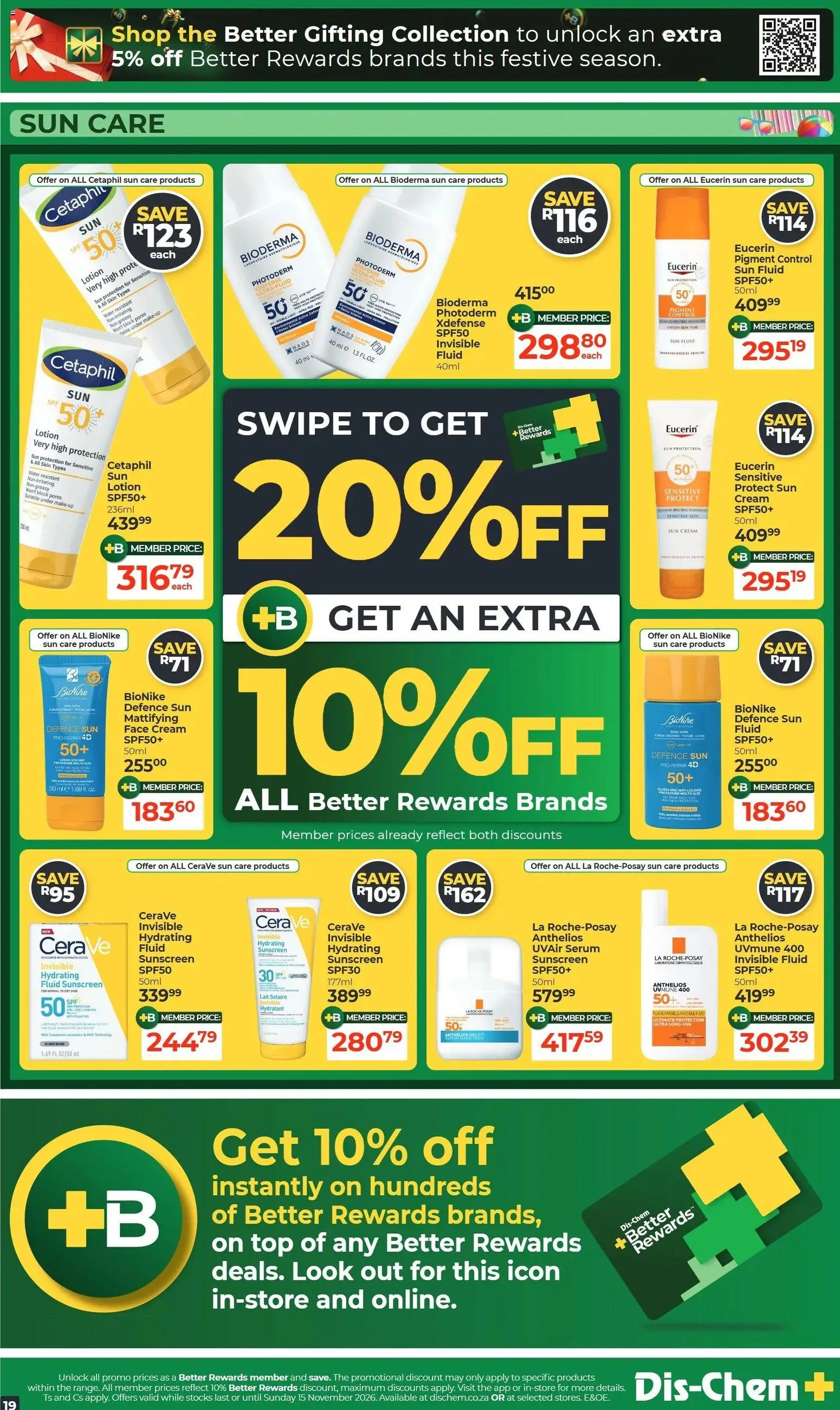 New Dis-Chem catalogue – valid from 20/10/2026 | Page: 19 | Products: Table, Tap, Cream, Water