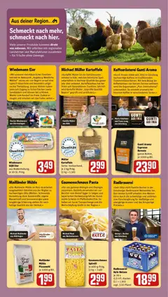 Rewe Prospekt Günzburg ab 07.09.2026 gültig | Seite: 3 | Produkte: Mehl, Kartoffeln, Pizza, Getreide