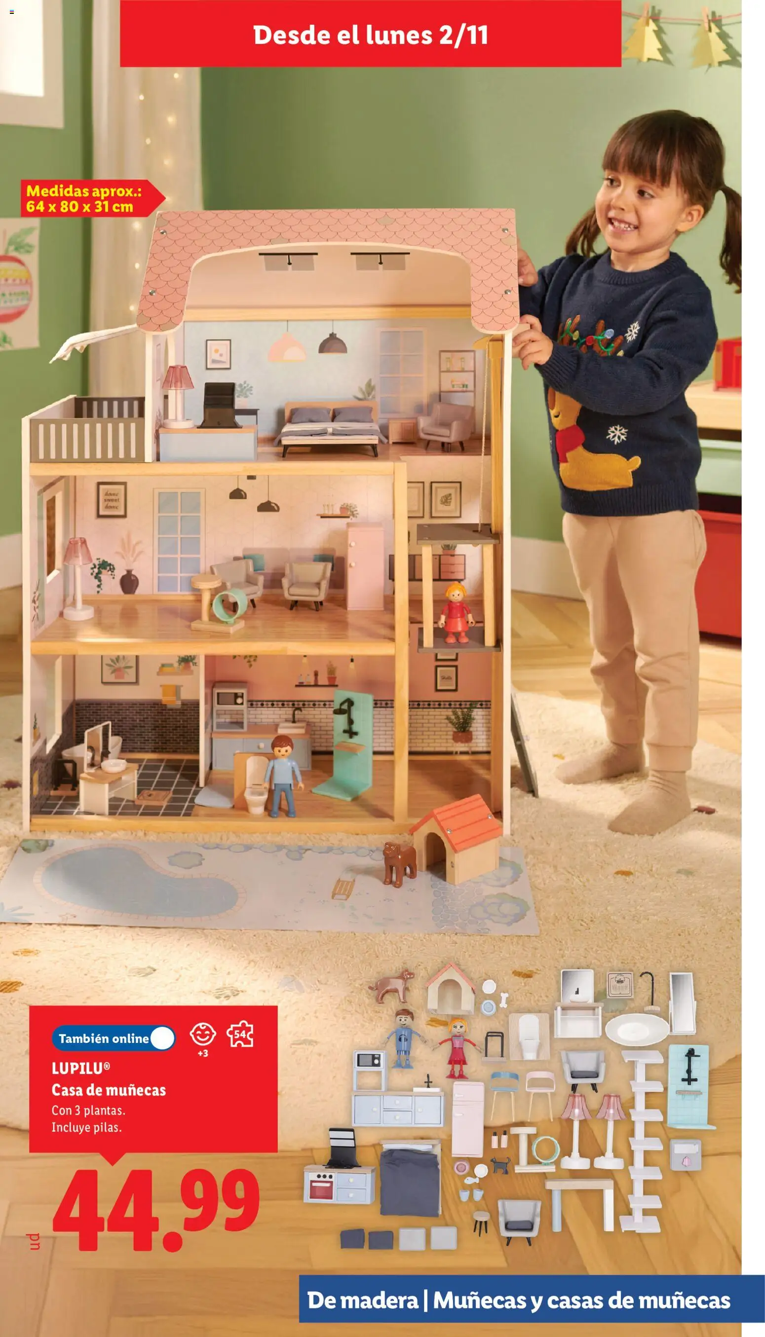 Lidl - Juguetes de madera │ válido desde el 21/10/2026 | Página: 5 | Productos: Casa de muñecas