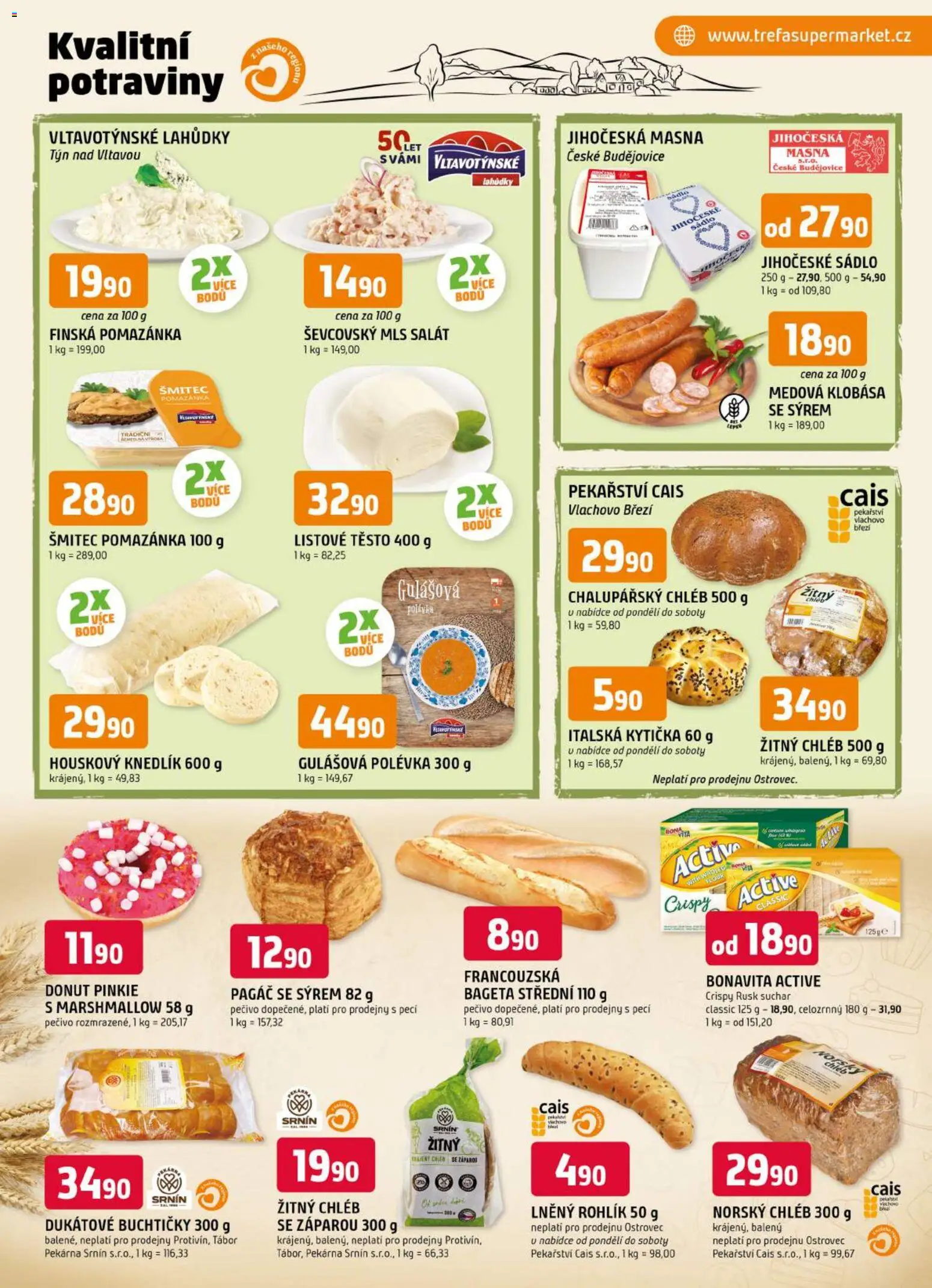 Trefa leták od 08.07.2026 | Strana: 5 | Produkty: Sádlo, Salát, Pečivo, Pekárna