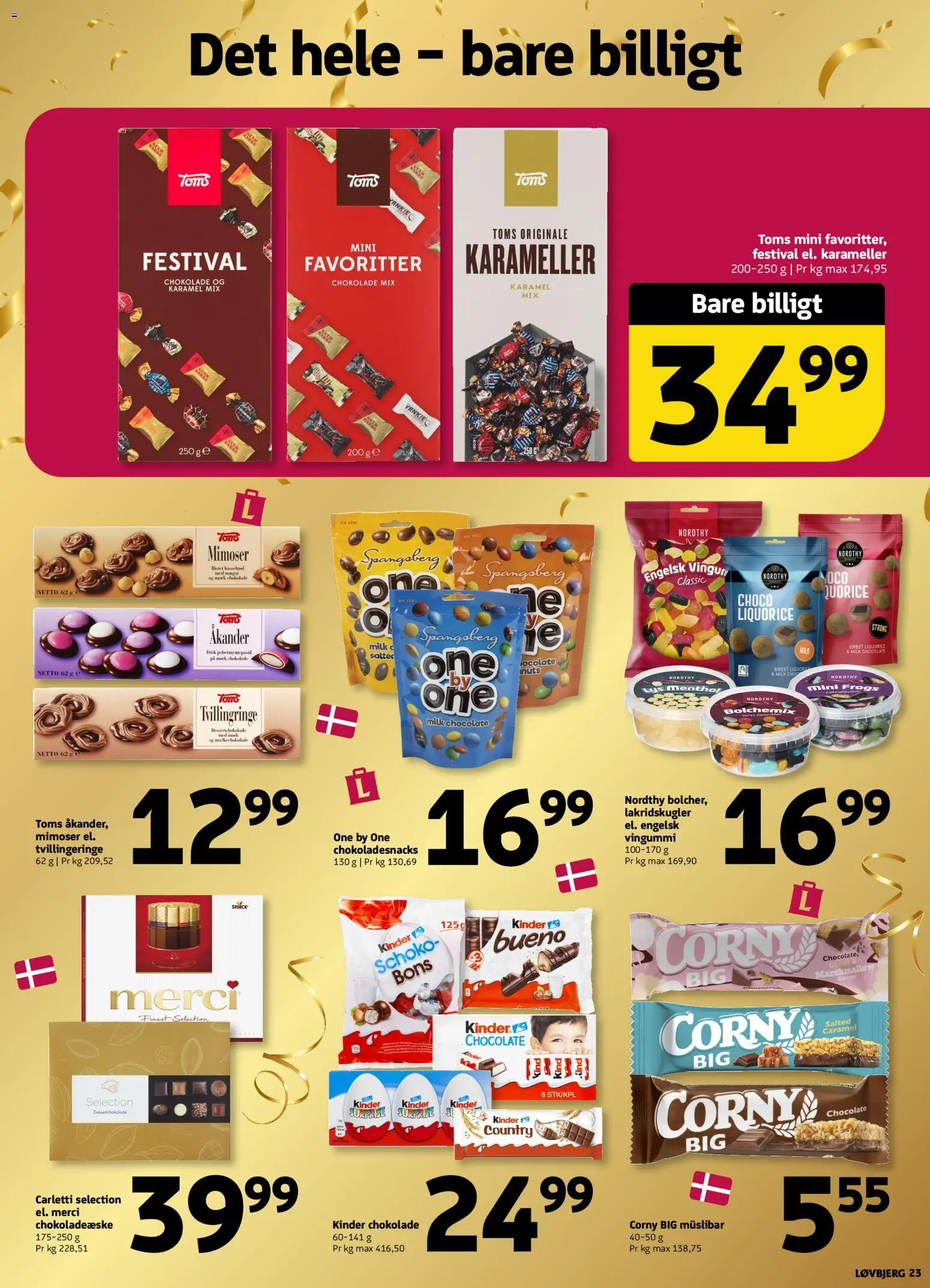 Løvbjerg tilbudsavis – gyldig fra 02/10/2026 | Side: 23 | Produkter: Chokolade, Vingummi, Karameller, Nougat