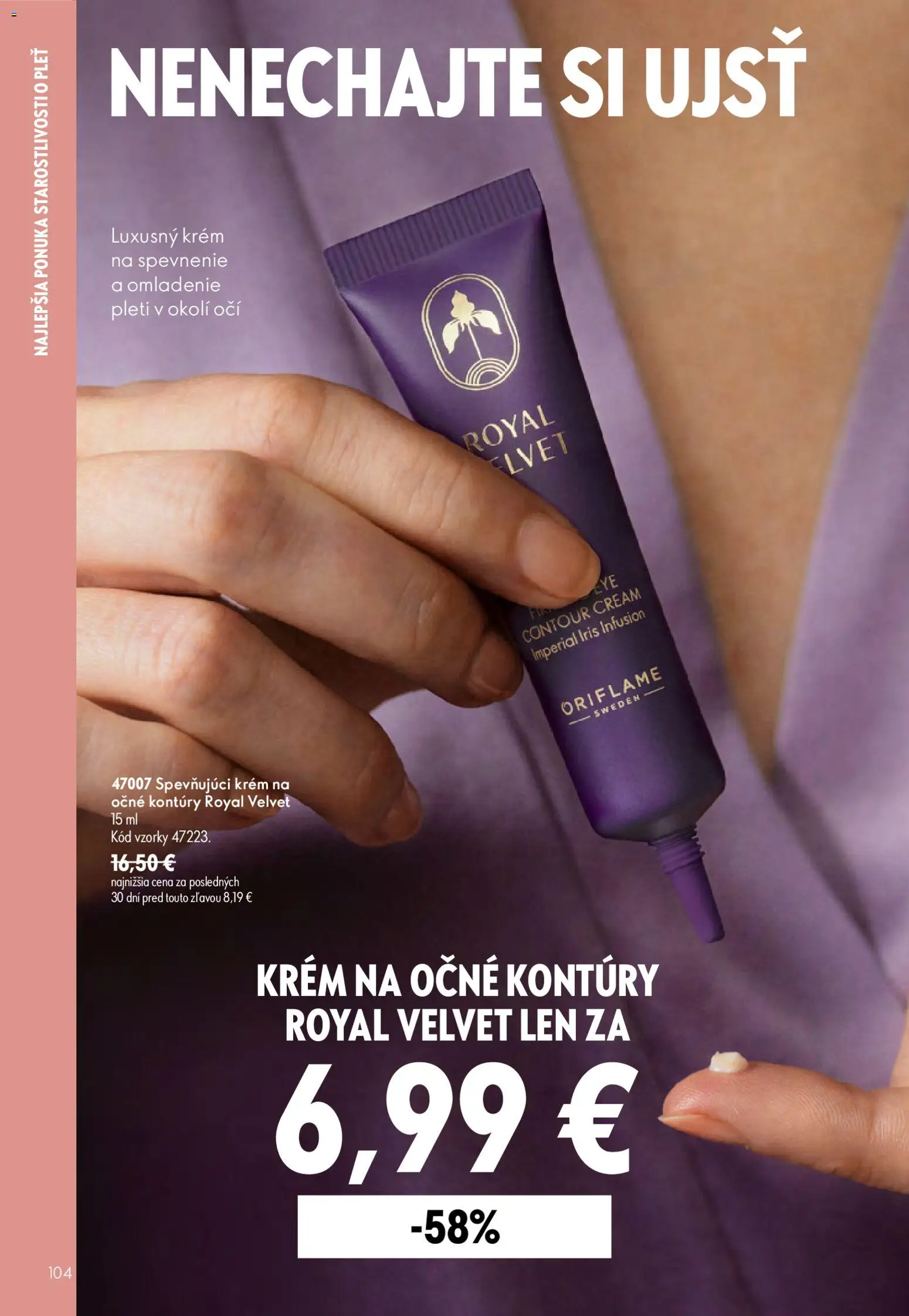 Nové Oriflame akcie – leták je platný od 08.07.2026 | Strana: 104 | Produkty: Krém