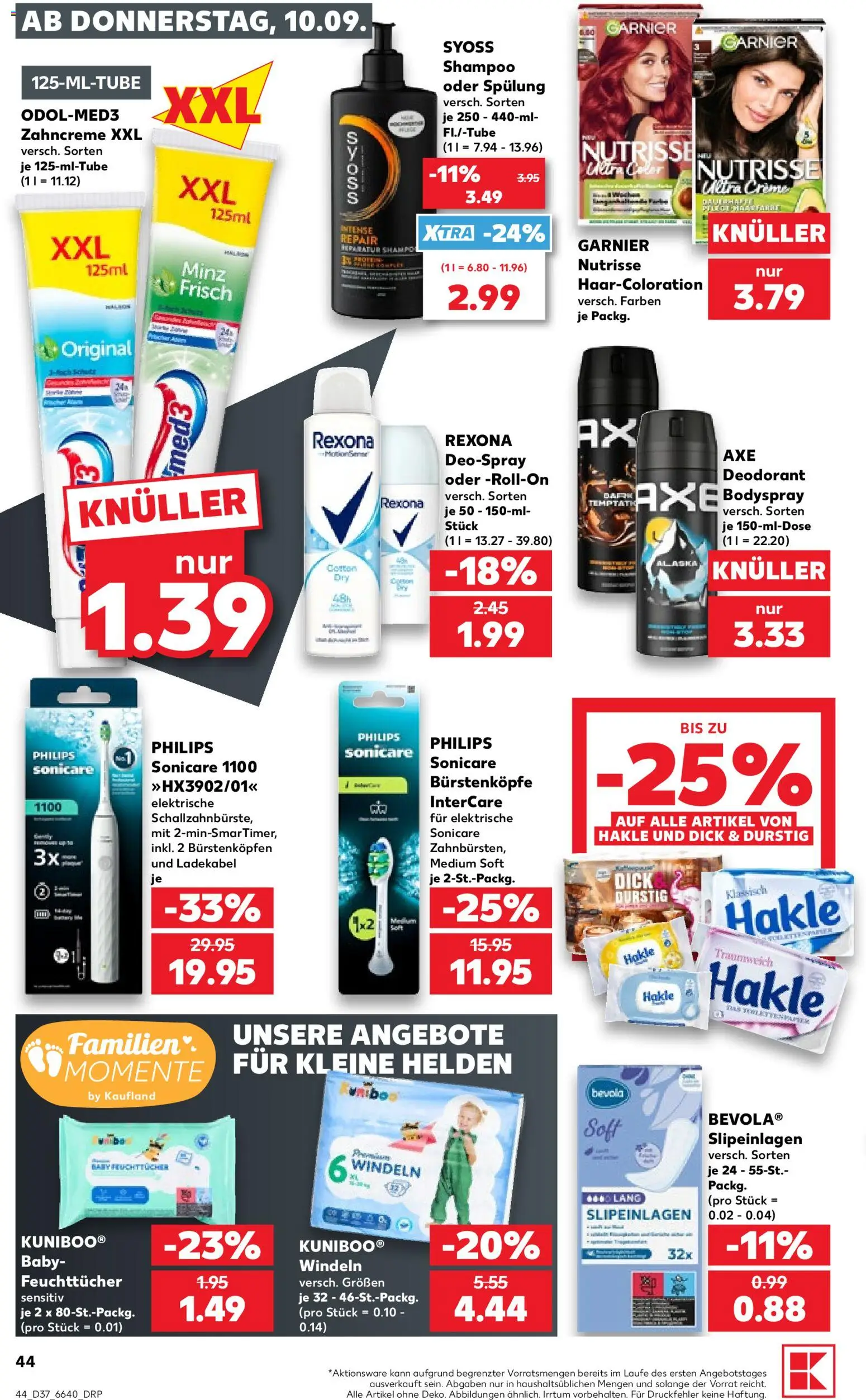 {H1} | Pagina: 44 | Producten: Deodorant, Shampoo