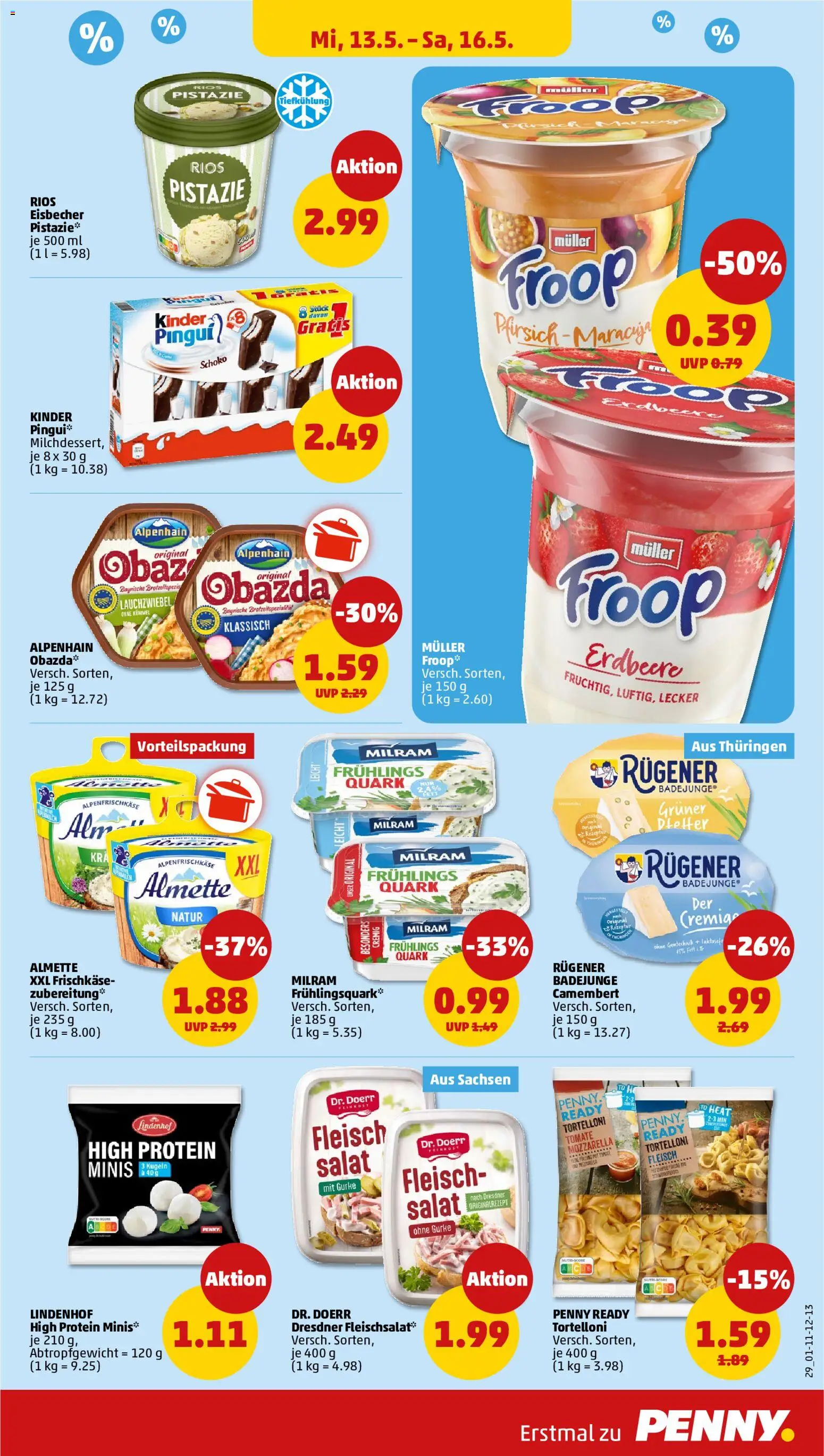 Penny Prospekt 	 – gültig ab 11.05.2026 | Seite: 31 | Produkte: Froop, Milram, Pfirsich, Salat