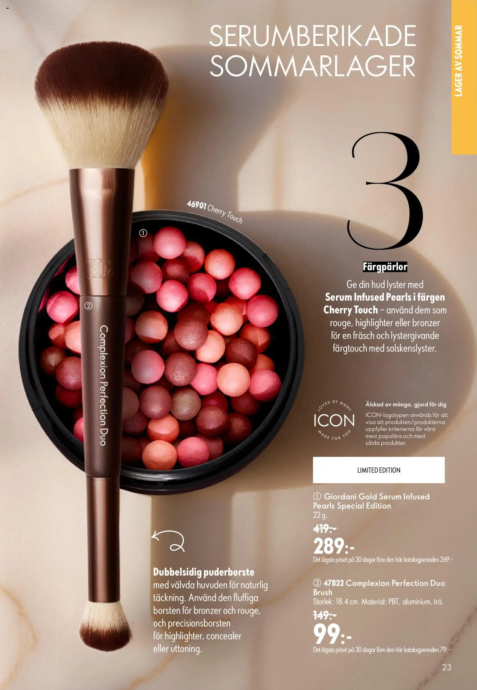 Oriflame reklamblad aktuell från 24/06/2026 | Sida: 23 | Produkter: Concealer, Bronzer, Highlighter, Serum