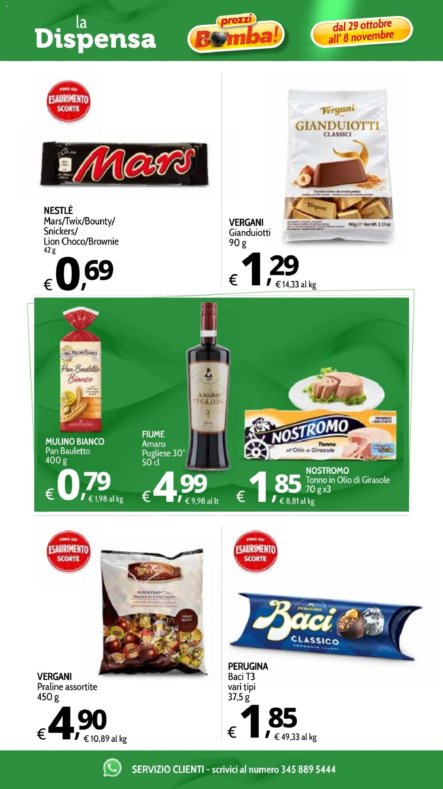 Volantino Primo Prezzo del 29/10/2026 | Pagina: 15 | Prodotti: Olio, Tonno, Olio di girasole, Amaro