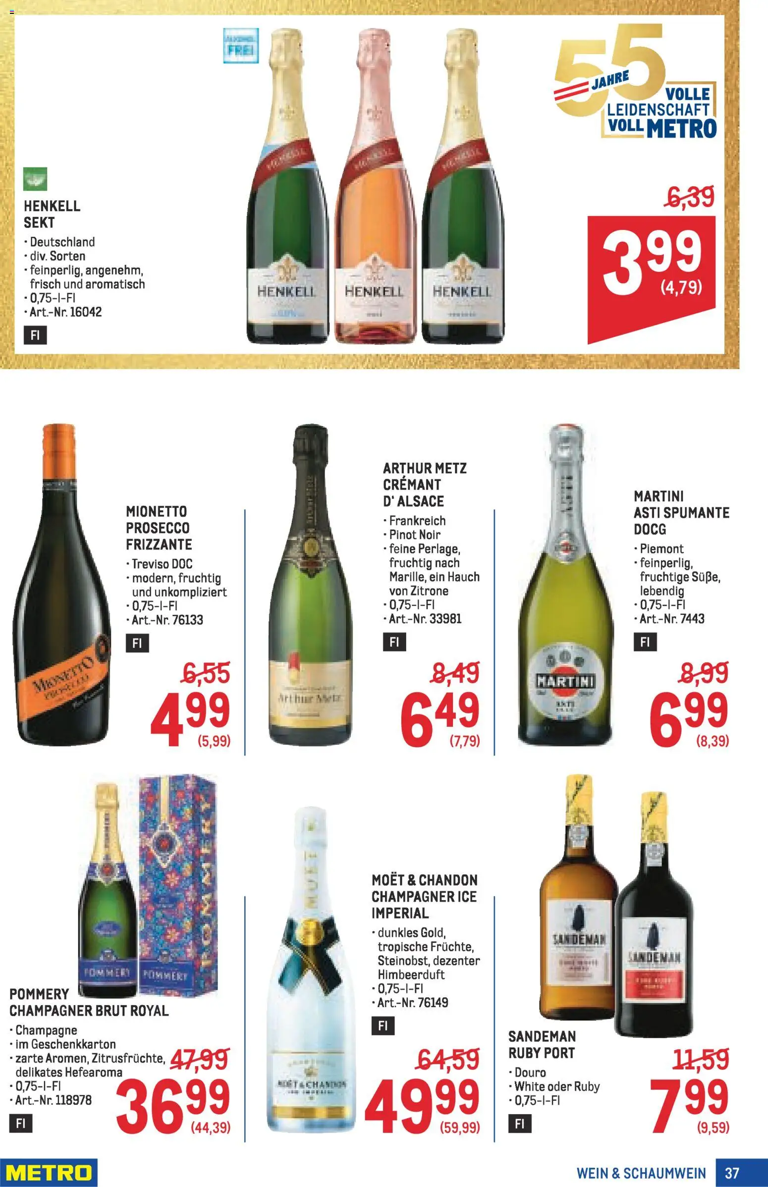 Metro angebote Profi gültig ab 16.04.2026 | Seite: 37 | Produkte: Zitrone, Wein