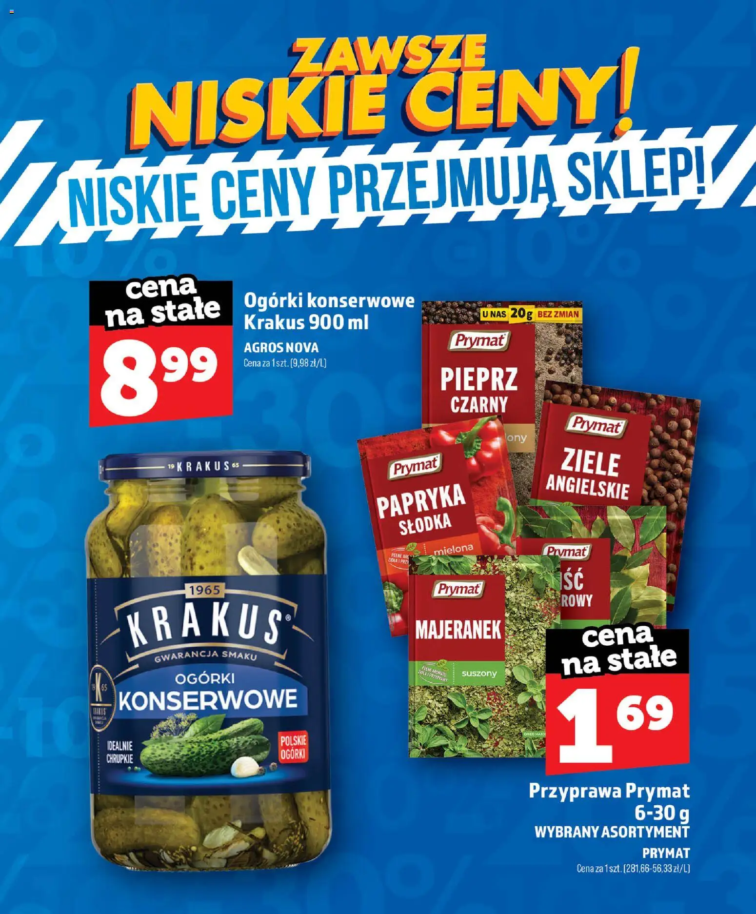 Topaz gazetka - Zawsze Niskie Ceny od 01.07.2026 | Strona: 30 | Produkty: Majeranek, Papryka, Ogórki, Przyprawy