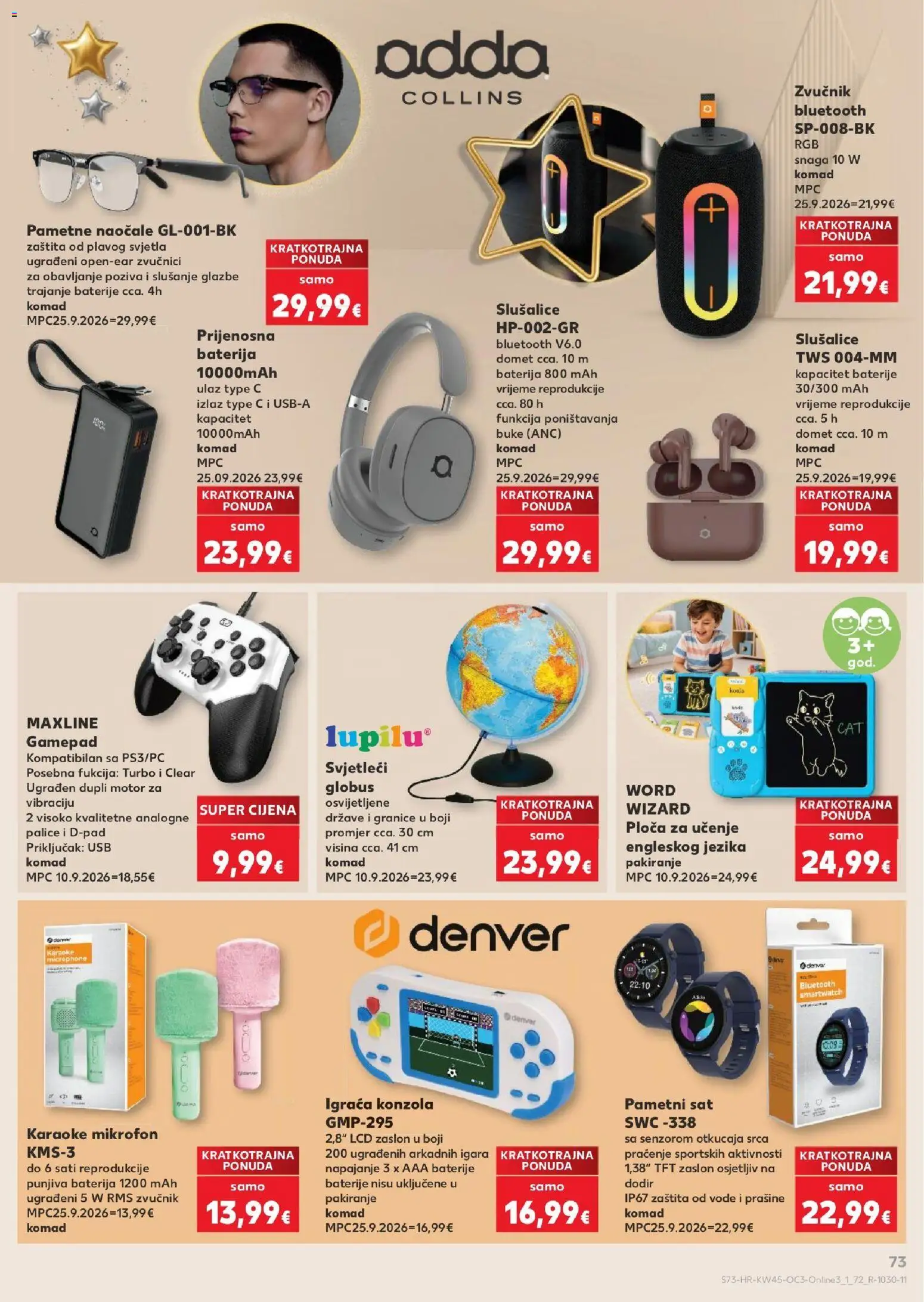 Kaufland katalog | vrijedi od 02.11.2026 | Stranica: 73 | Proizvodi: AAA baterije, Smartwatch, Baterija, Pametni sat