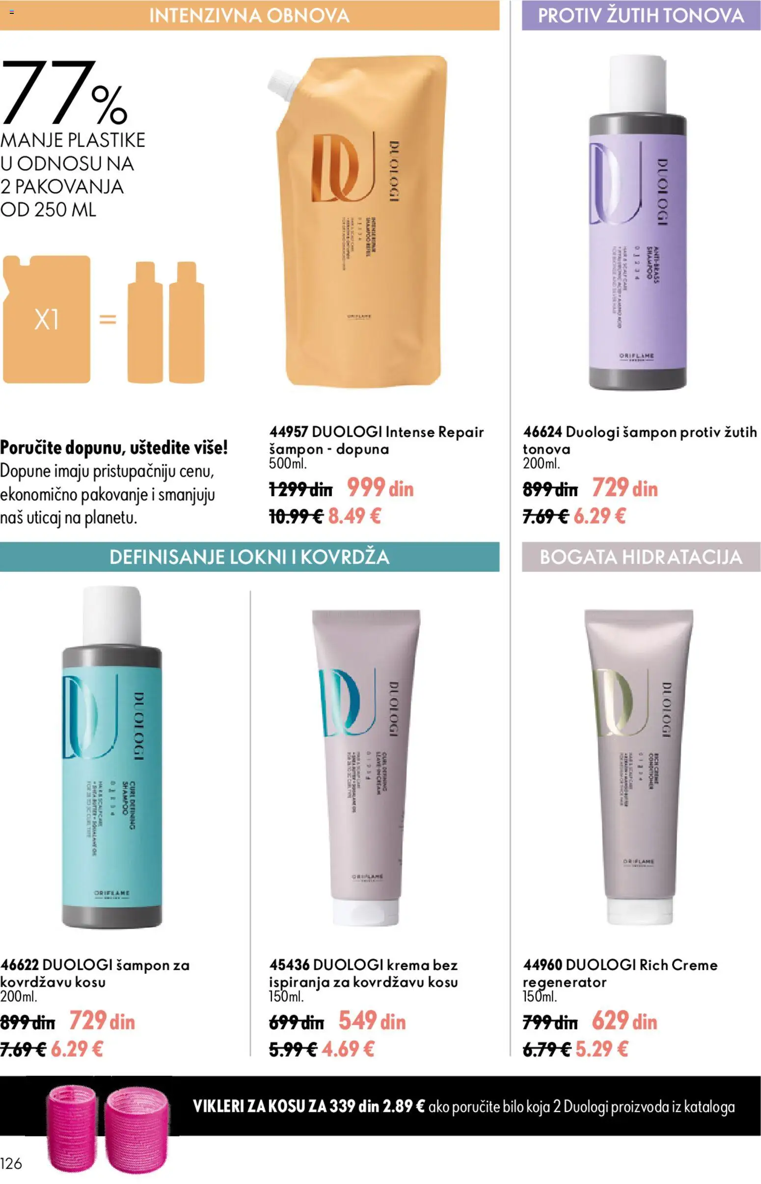 Oriflame katalog - važi od 26.08.2026 | Strana: 126 | Proizvode: Šampon, Krema, Pakovanje