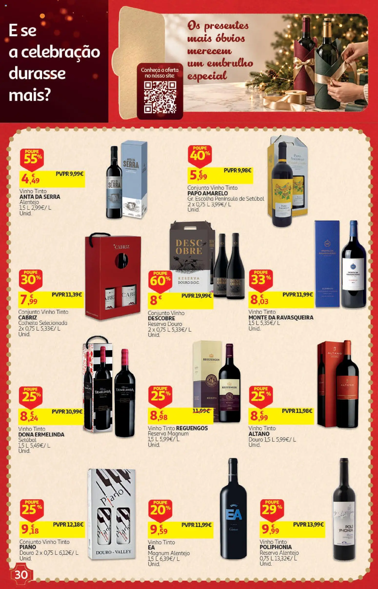Auchan Presentes │ válido de 01/11/2026 | Página: 30 | Produtos: Vinho, Vinho tinto