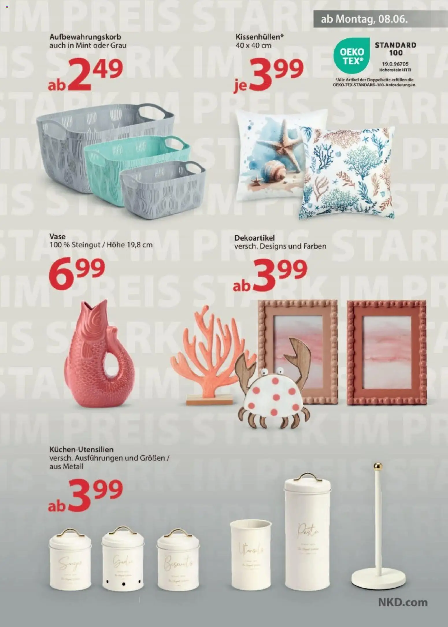 NKD Prospekt – gültig ab 08.06.2026 | Seite: 11 | Produkte: Vase, Pasta, Reis