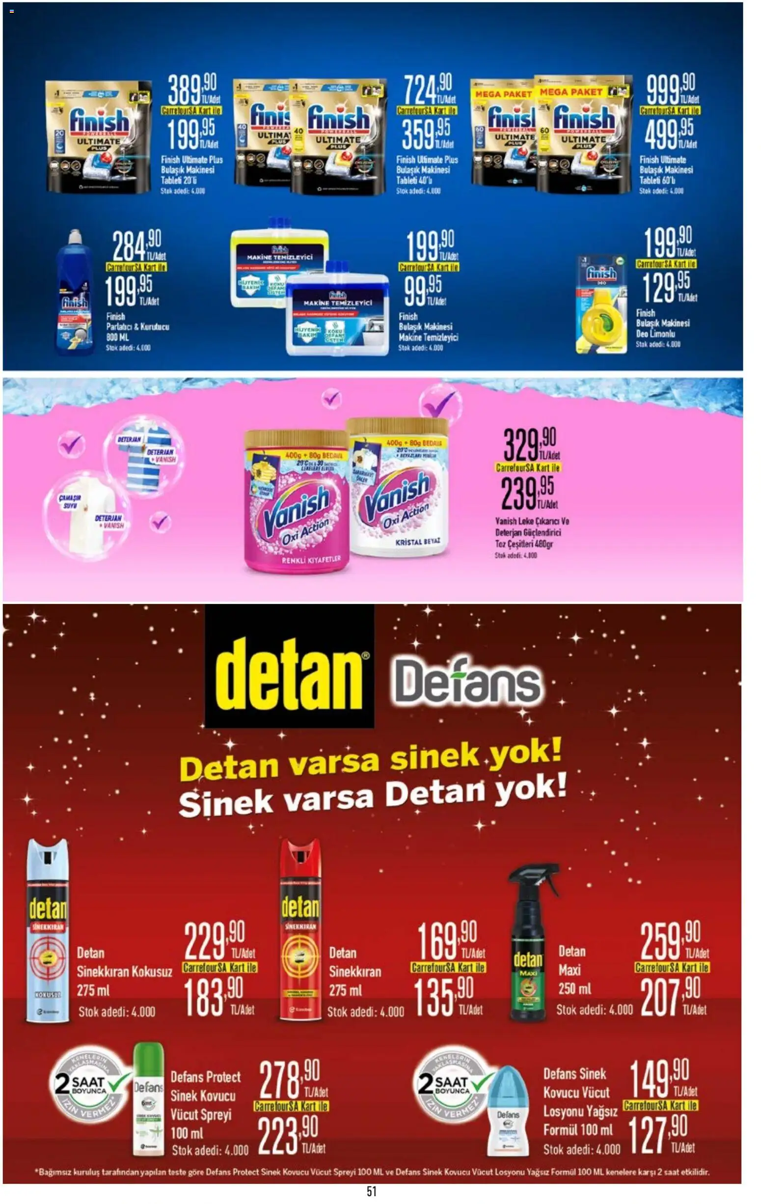 CarrefourSA Katalog - 18.05.2026 tarihinden itibaren geçerlidir | Sayfa: 51 | Ürünler: Deterjan, Parlatıcı, Saat, Kurutucu
