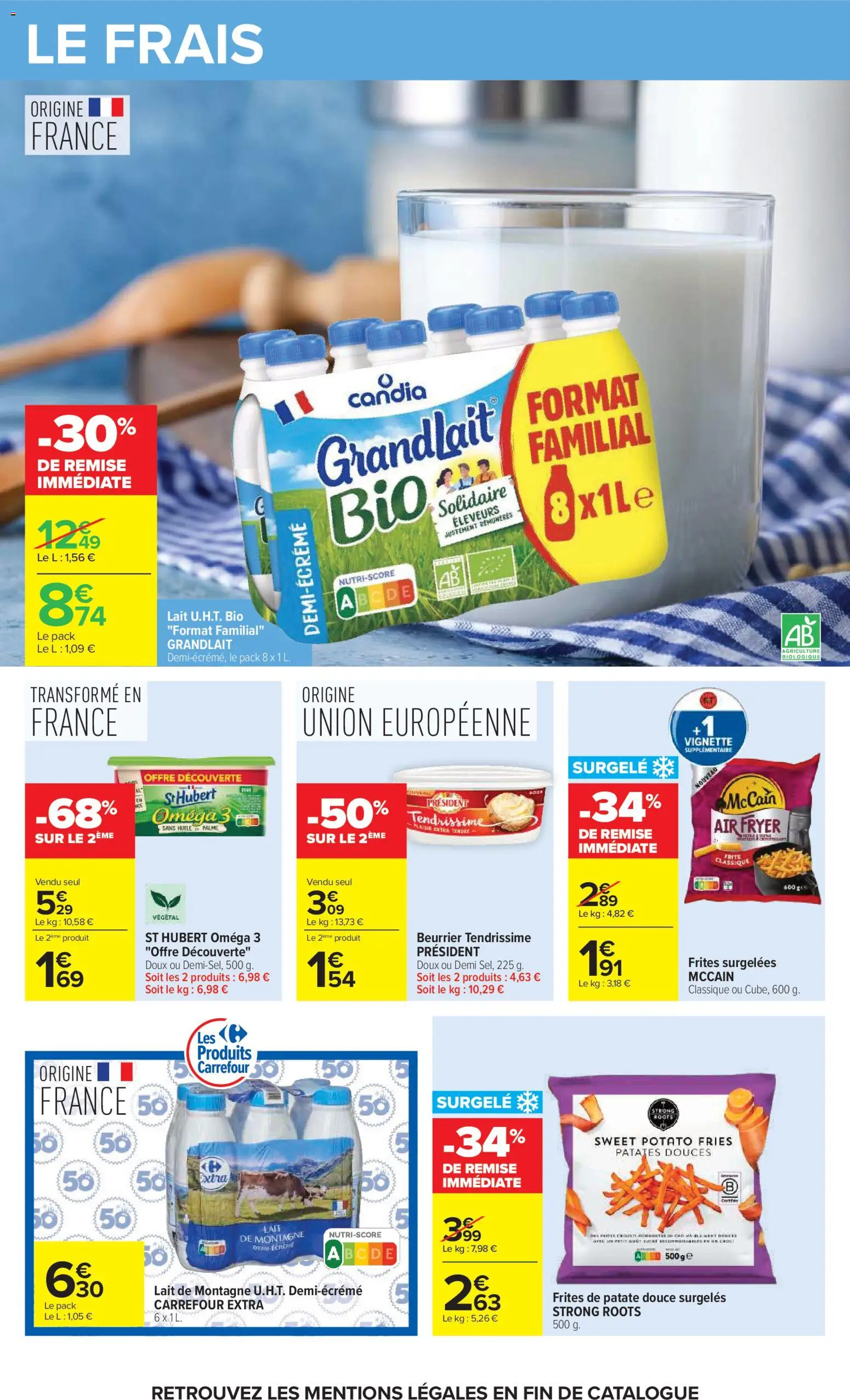 {H1} | Page: 33 | Produits: Frites surgelées, Patate douce, Frites, Oméga