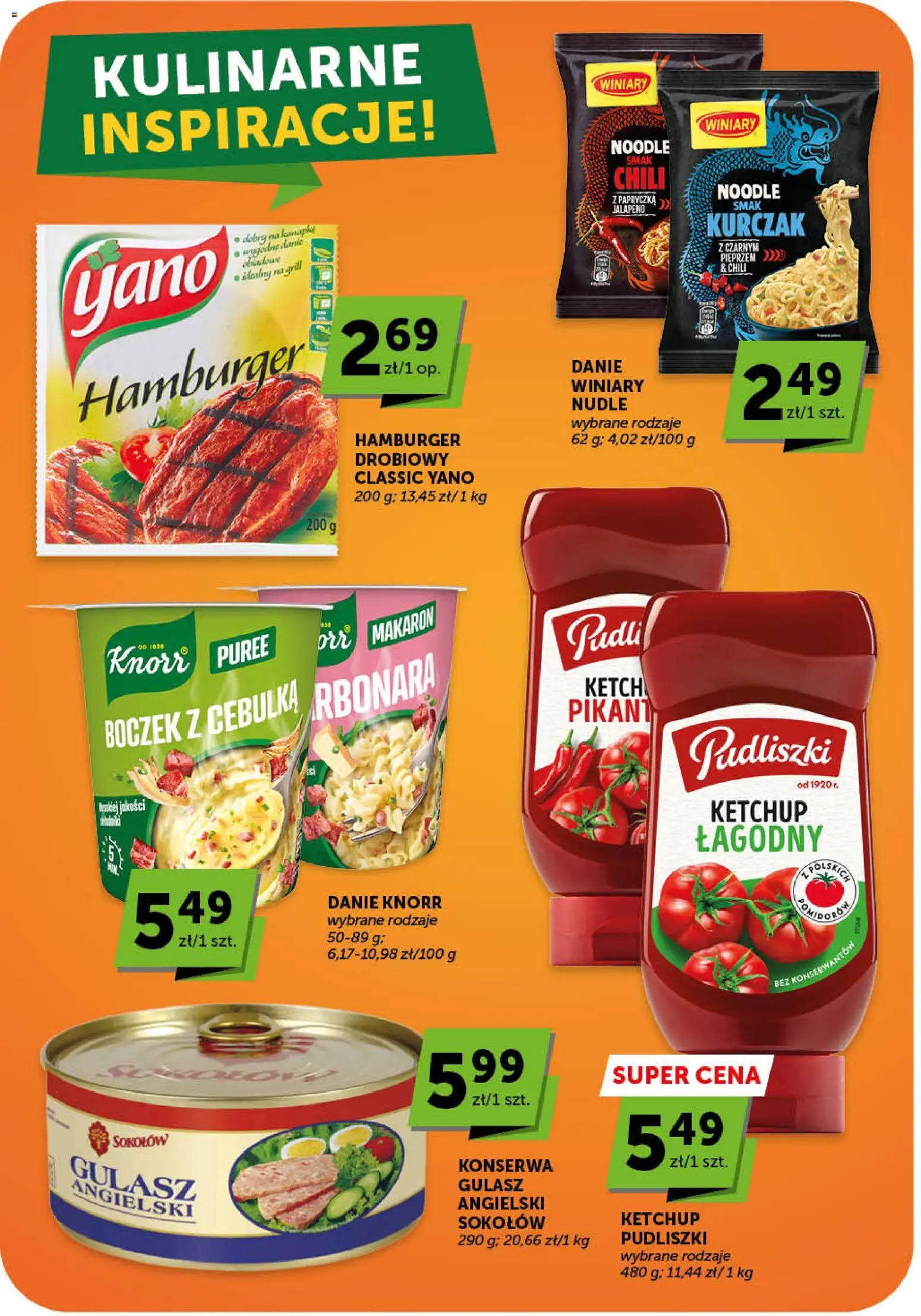 Groszek gazetka - Market od 21.05.2026 | Strona: 12 | Produkty: Kurczak, Ketchup, Hamburger, Gulasz