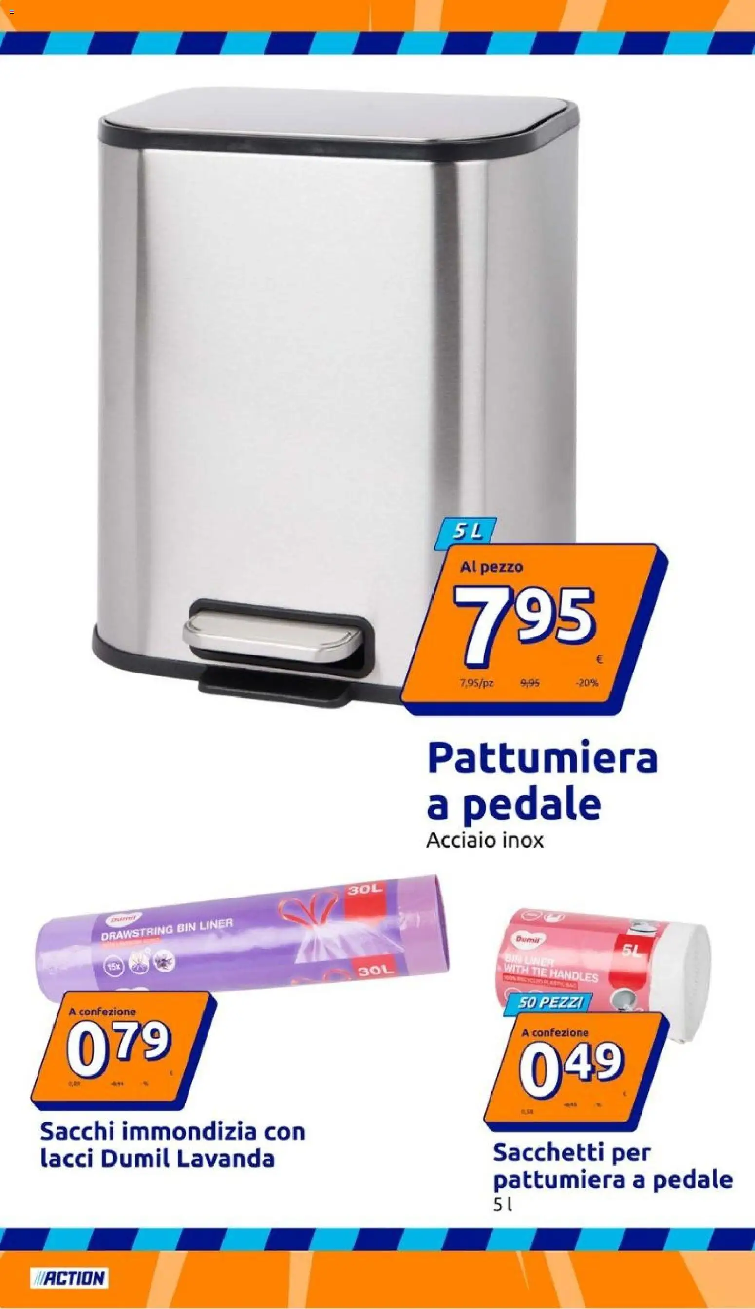 Volantino Action del 16/09/2026 | Pagina: 24 | Prodotti: Pattumiera, Lavanda