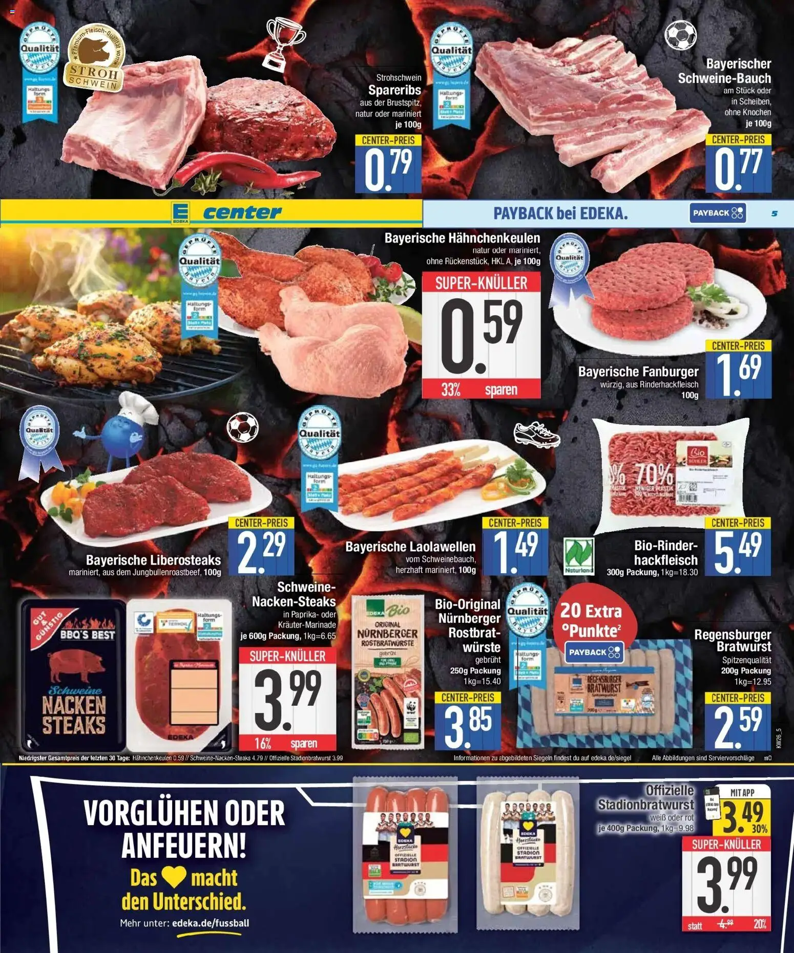 E center Prospekt Krumbach – gültig ab 21.06.2026 | Seite: 7 | Produkte: Schweinebauch, Bratwurst, Paprika, Hackfleisch