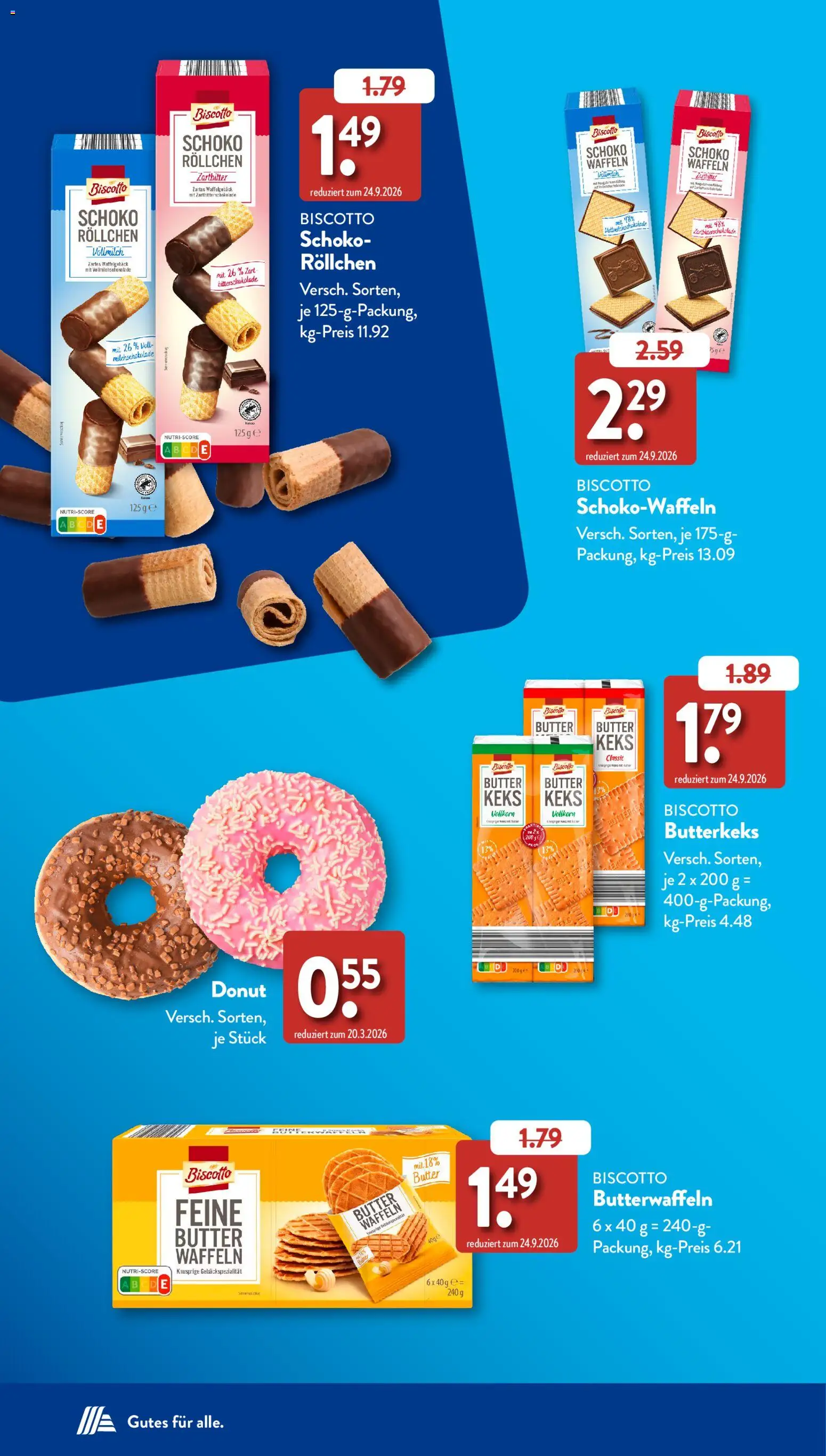 Aldi Süd Sonderprospekt – gültig ab 24.09.2026 | Seite: 4 | Produkte: Butter, Waffeln