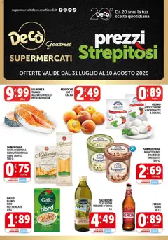 Anteprima del volantino Decò volantino Gourmet valido a partire dal 31/07/2026