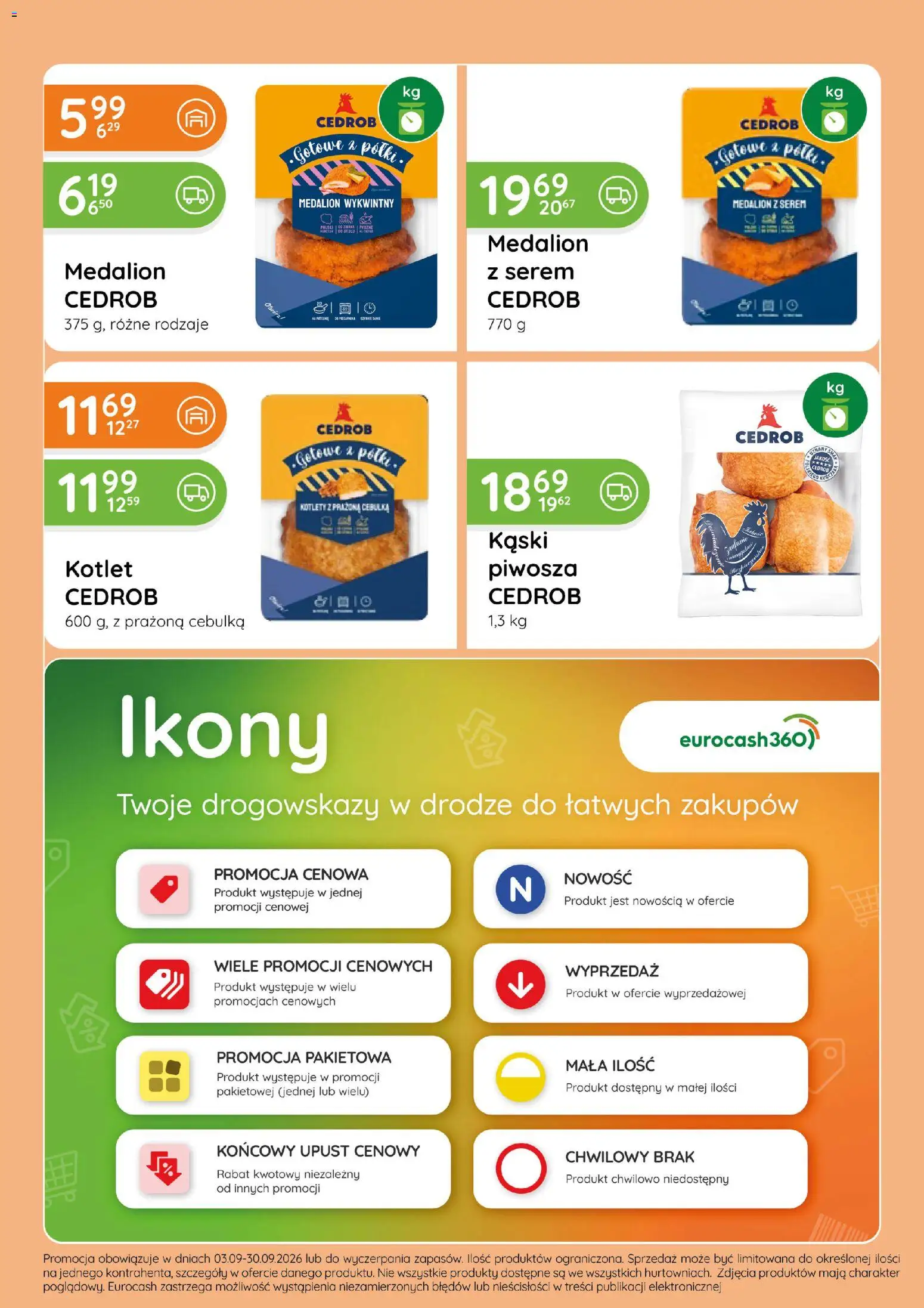 Eurocash gazetka - Katalog Wędlin od 03.09.2026 | Strona: 33 | Produkty: Serem, Kotlet, Kotlety