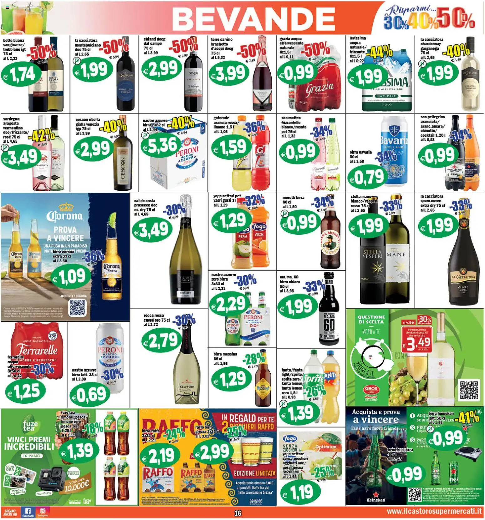 Volantino Il Castoro del 29.05.2026 | Pagina: 16 | Prodotti: Tè, Pesca, Fanta, Ferrarelle