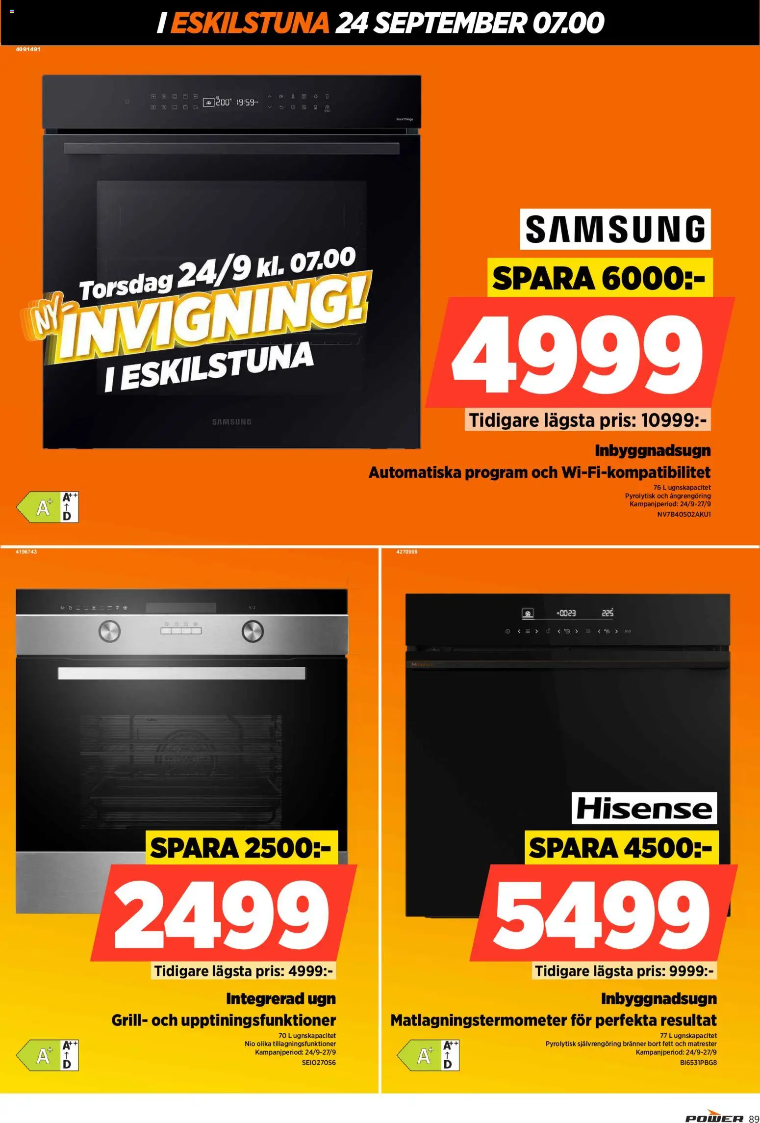 Power reklamblad aktuell från 24/09/2026 | Sida: 89 | Produkter: Grill, Ugn