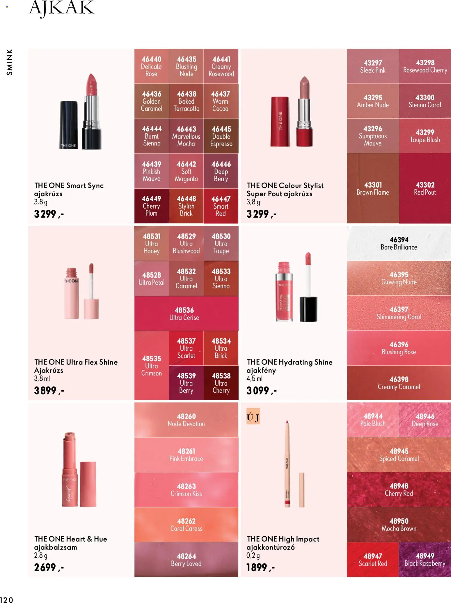 Oriflame akciós ujság - amely érvényes a következő dátumtól: 2026.09.30. | Oldal: 120 | Termékek: Smink, Ajakrúzs, Ajakbalzsam, Rosé