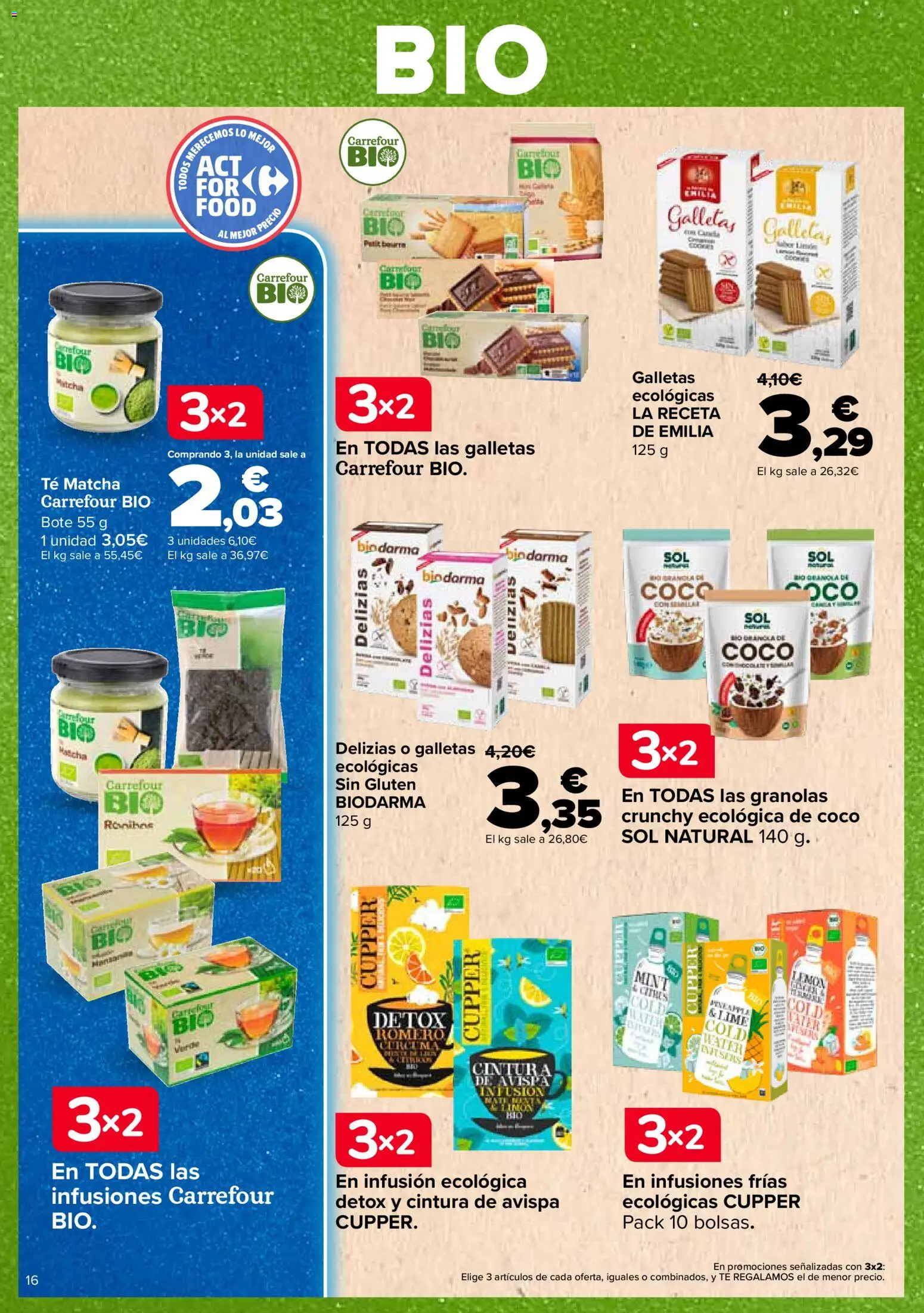 Carrefour Tendencias │ válido desde el 26/06/2026 | Página: 16 | Productos: Τυρόπιτα, Té, Galletas