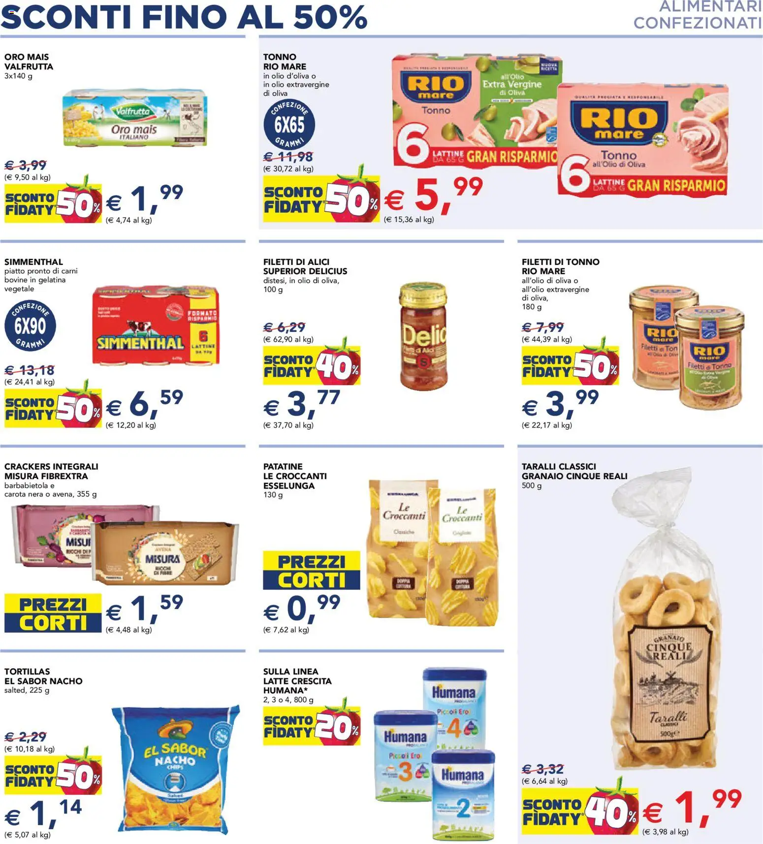 Volantino Esselunga S del 08.06.2026 | Pagina: 13 | Prodotti: Patatine, Latte, Barbabietola, Taralli