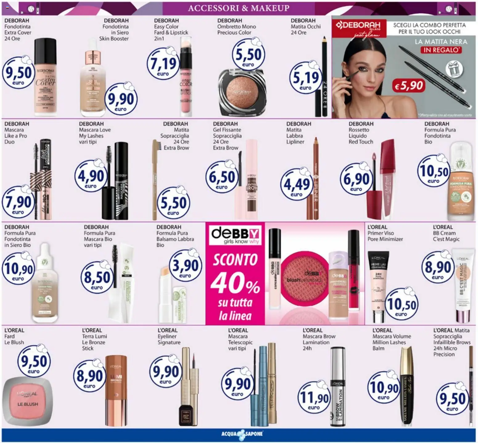 Volantino Acqua e Sapone del 05/10/2026 | Pagina: 4 | Prodotti: Rossetto, Balsamo, Sapone, BB cream