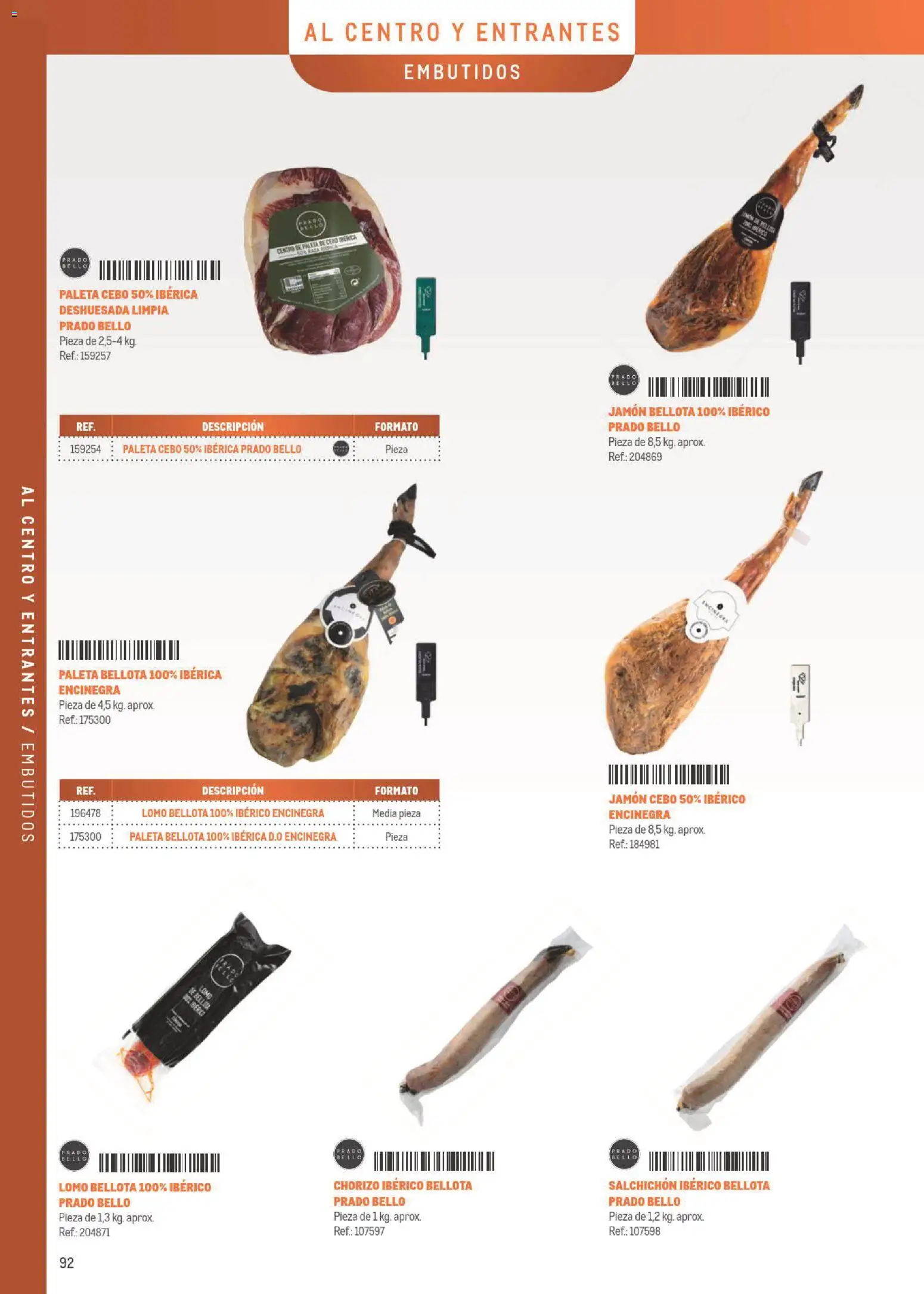 Makro Especial Carta y Menú │ válido desde el 06/07/2026 | Página: 92 | Productos: Jamón, Νυχτικό